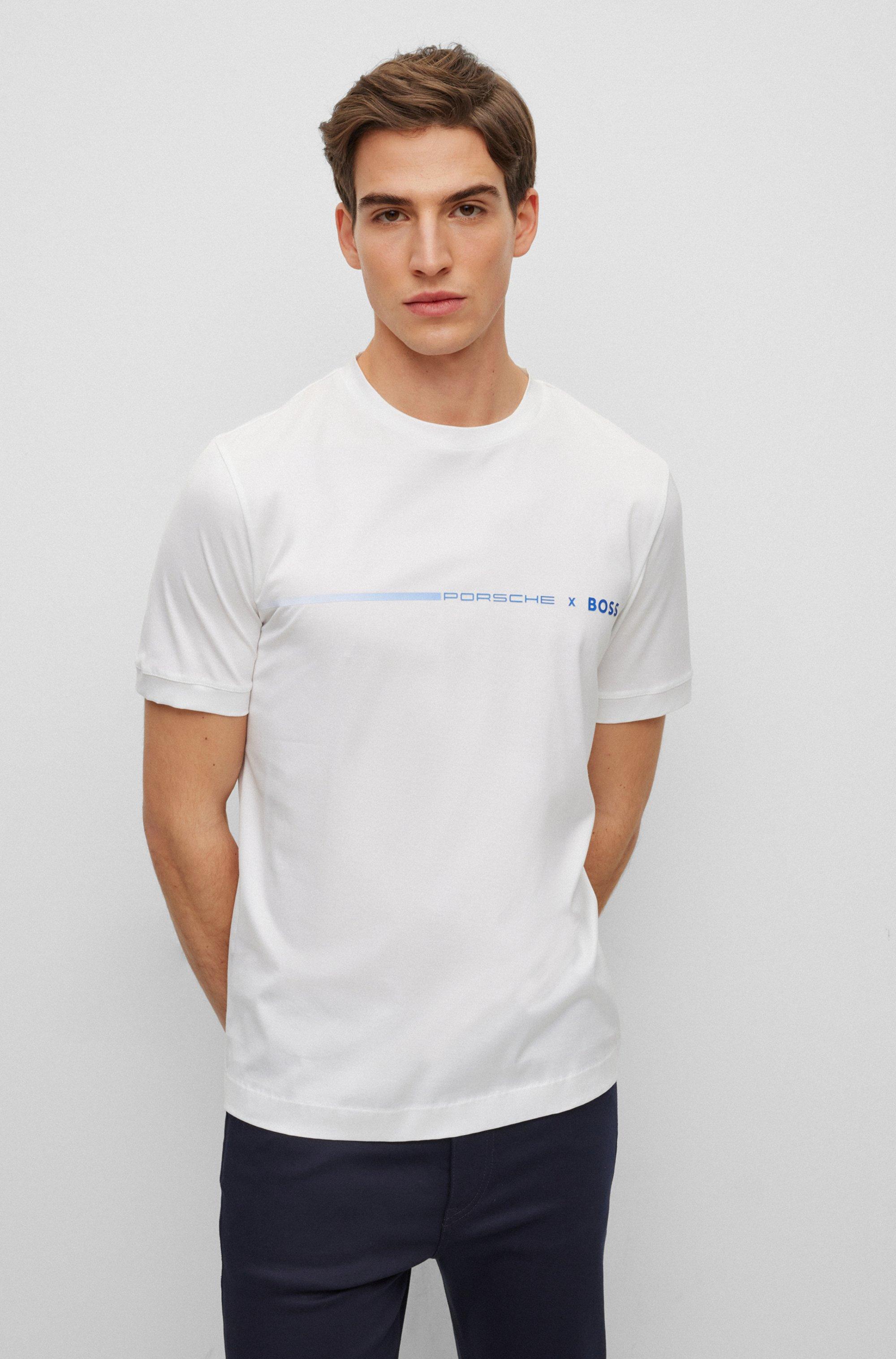 BOSS by HUGO BOSS Porsche X Mercerised-cotton T-shirt With Exclusive ...