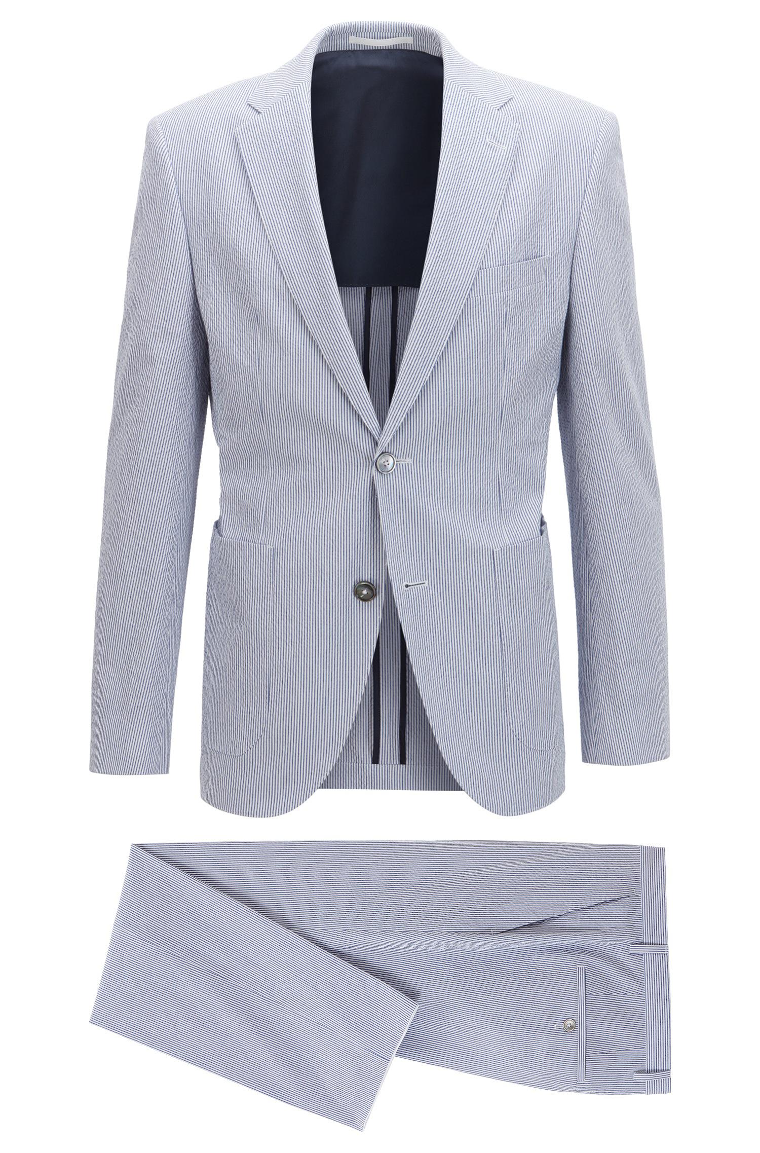 passen vriendschap Charles Keasing BOSS by HUGO BOSS Stretch Seersucker Suit, Regular Fit | Janon/lenon in  Blue for Men | Lyst