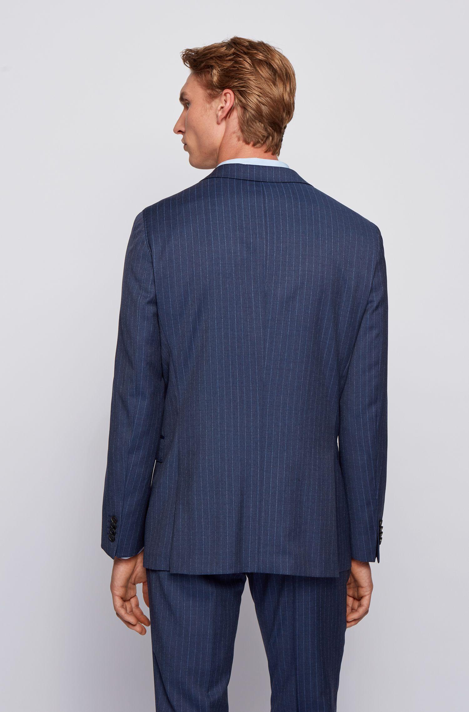 BOSS by Hugo Boss Pinstripe Slim Fit Suit In Traceable Italian Virgin