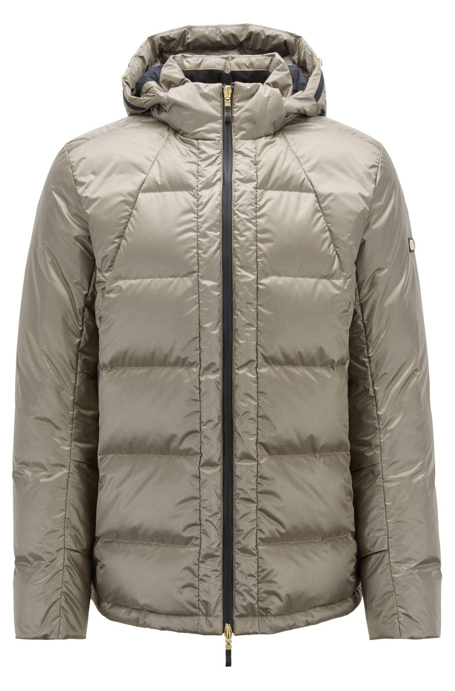 Lyst - Boss Metallic Water-repellent Down Jacket With Electromagnetic ...