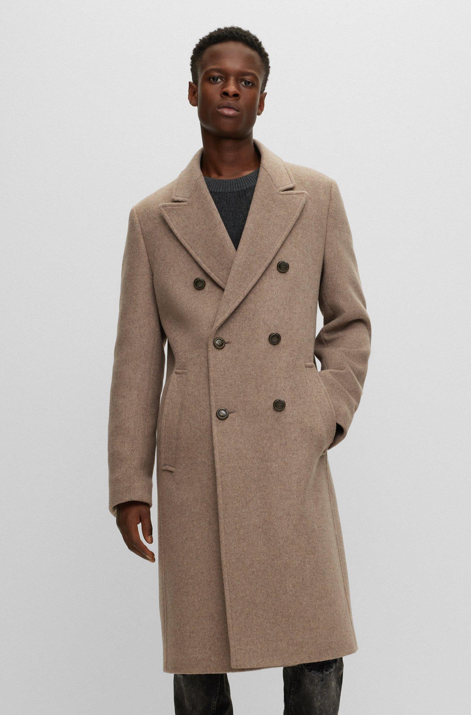 Double Breasted Coat Hugo Boss Slim Fit Coat Hugo Boss Slim-fit