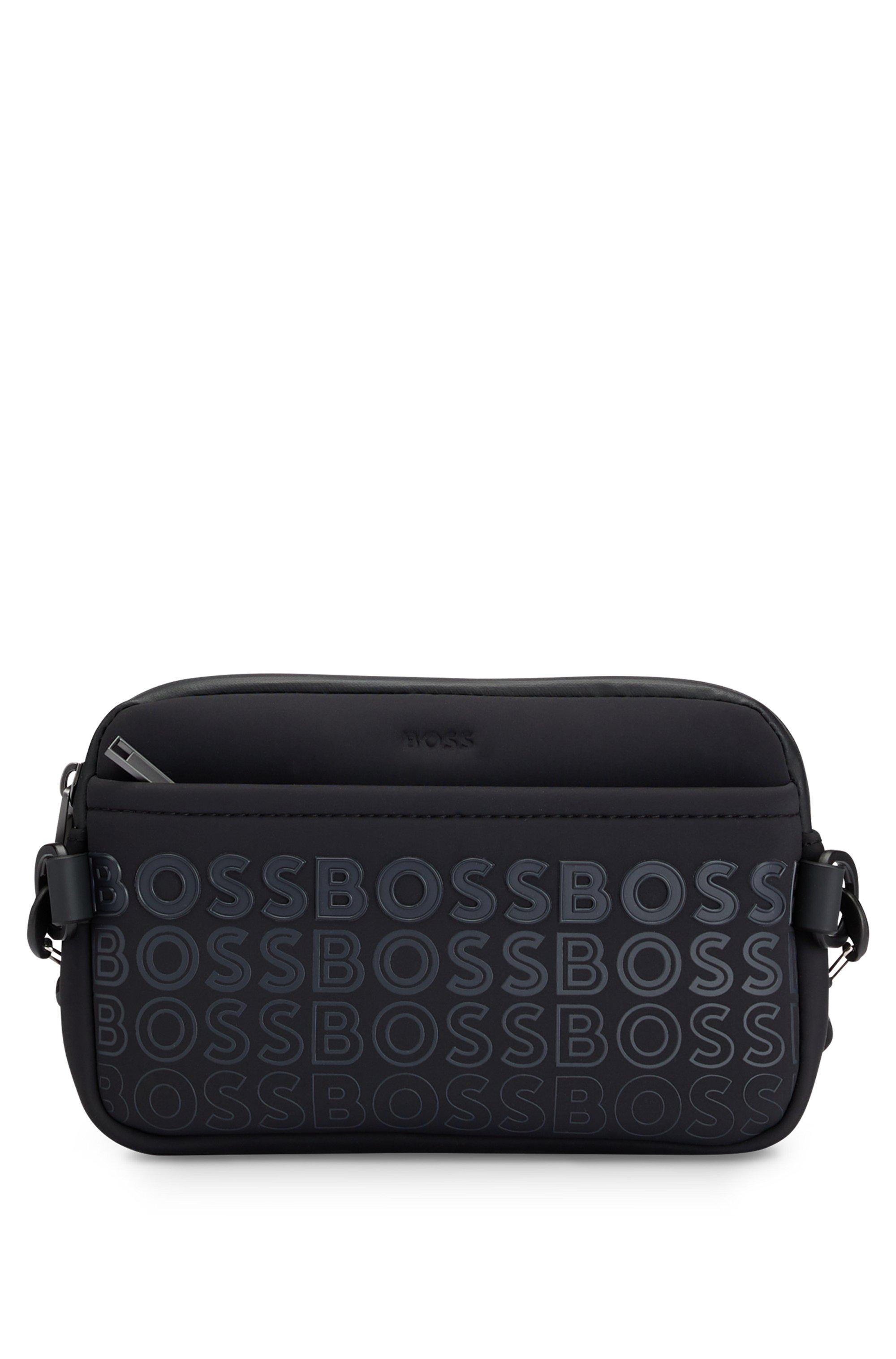 BOSS by HUGO BOSS Neoprene Reporter Bag With Embossed And Printed Logos