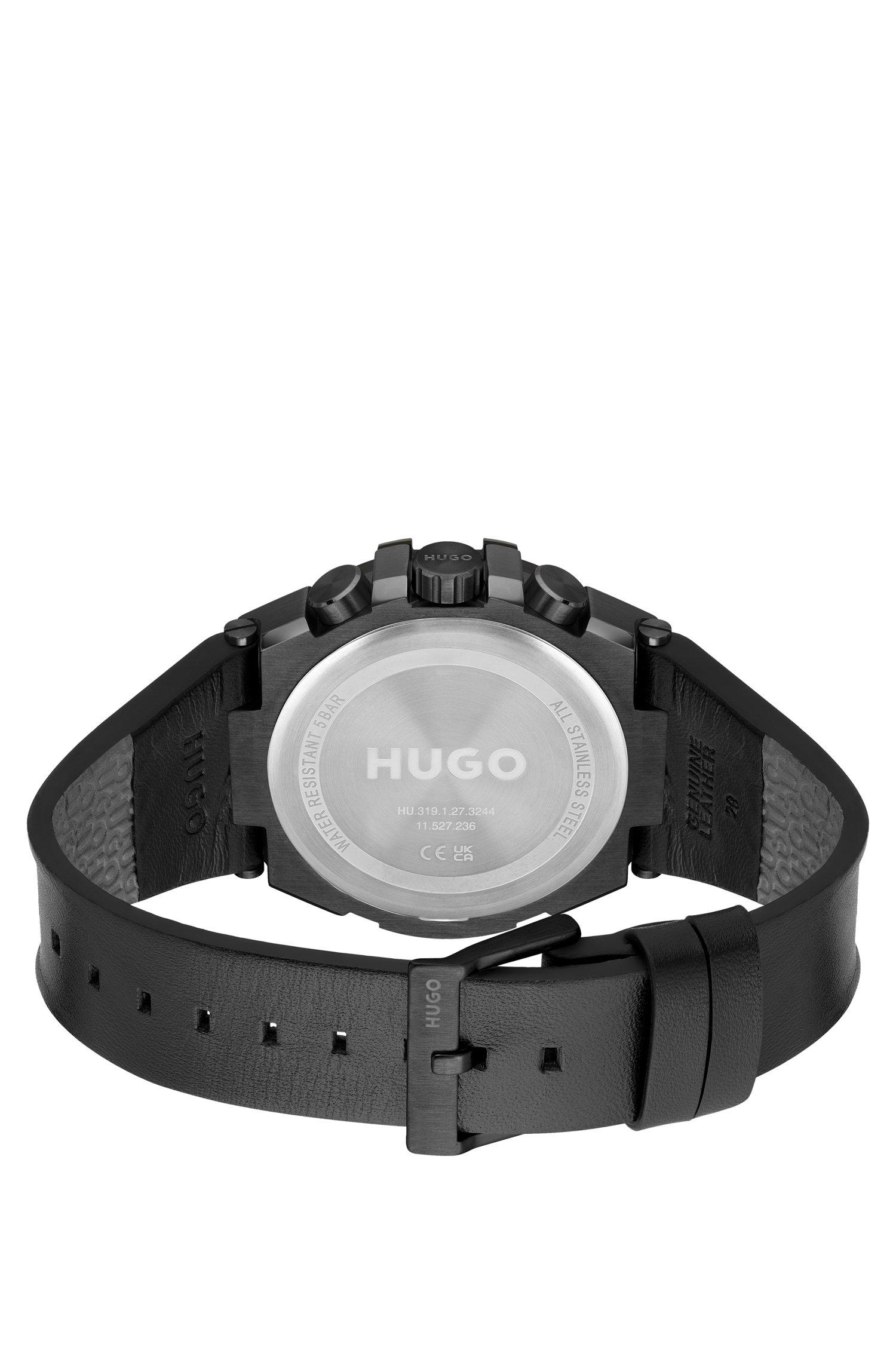 Hugo black watch deals