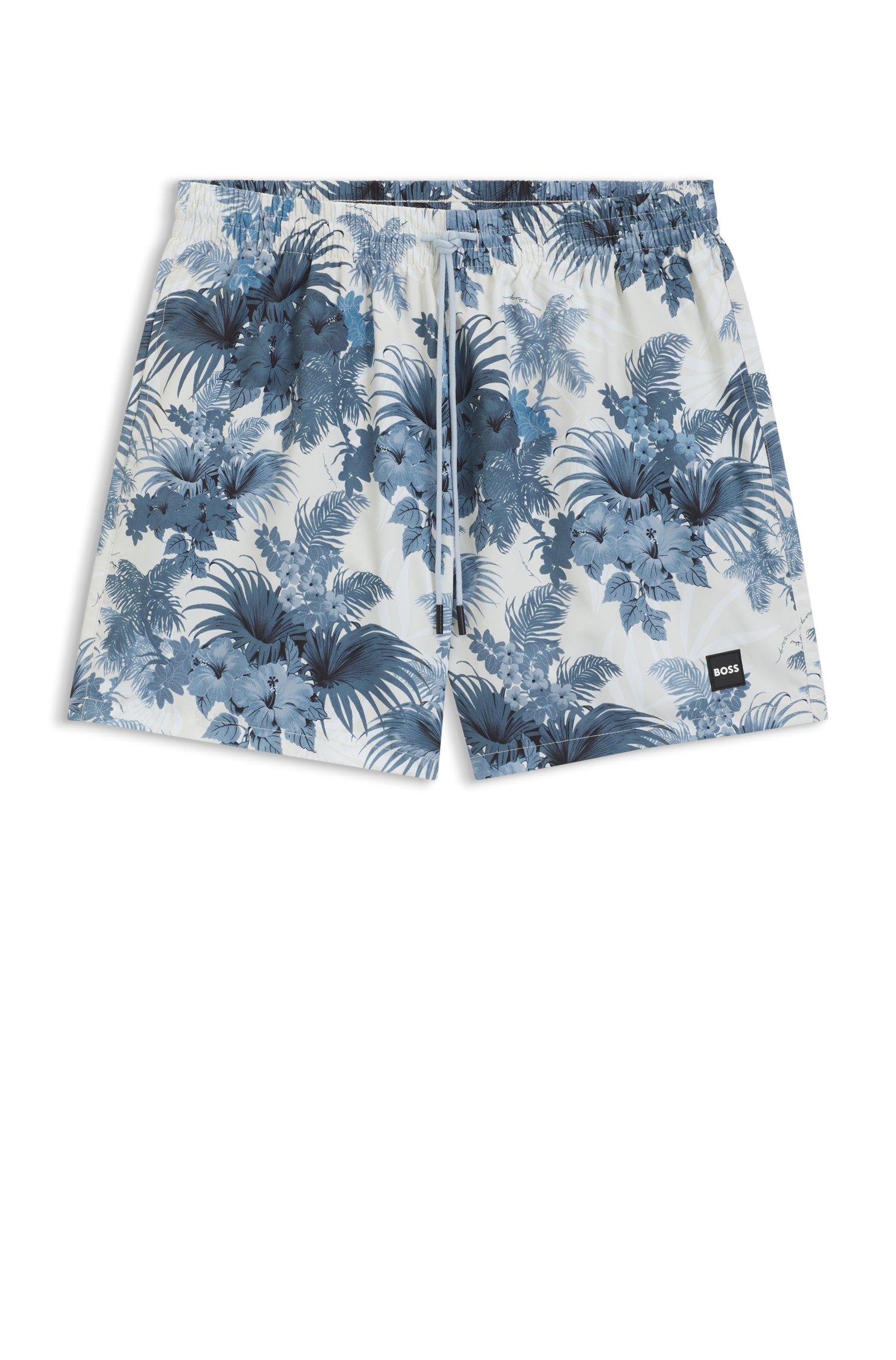 Short De Bain BOSS Homme - Tissu Ripstop - Logo Contrasté - Polyester - Style Sportif Élégant