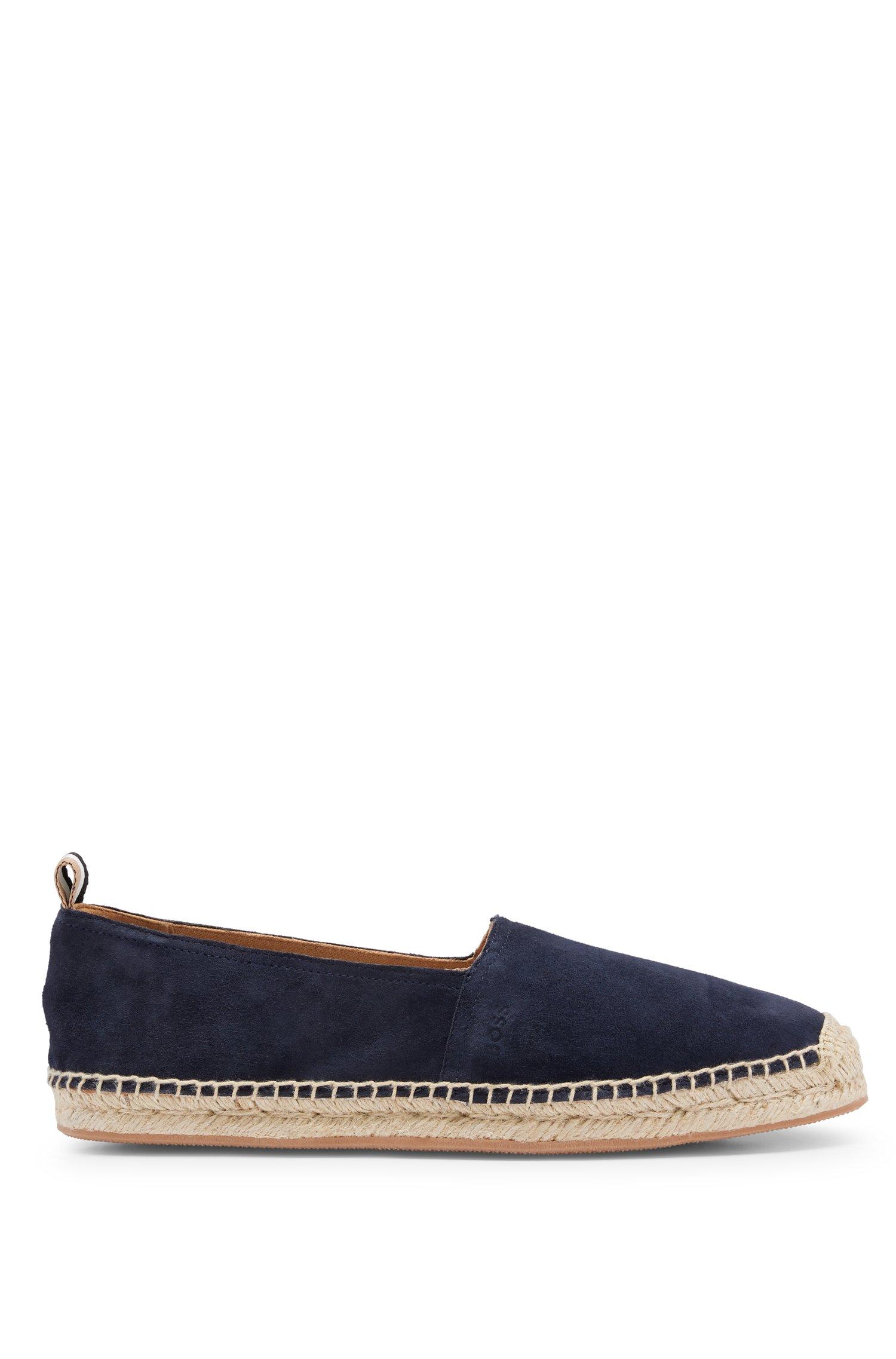 BOSS by HUGO BOSS Suede Espadrilles With Emed Logo in Blue for Men ...