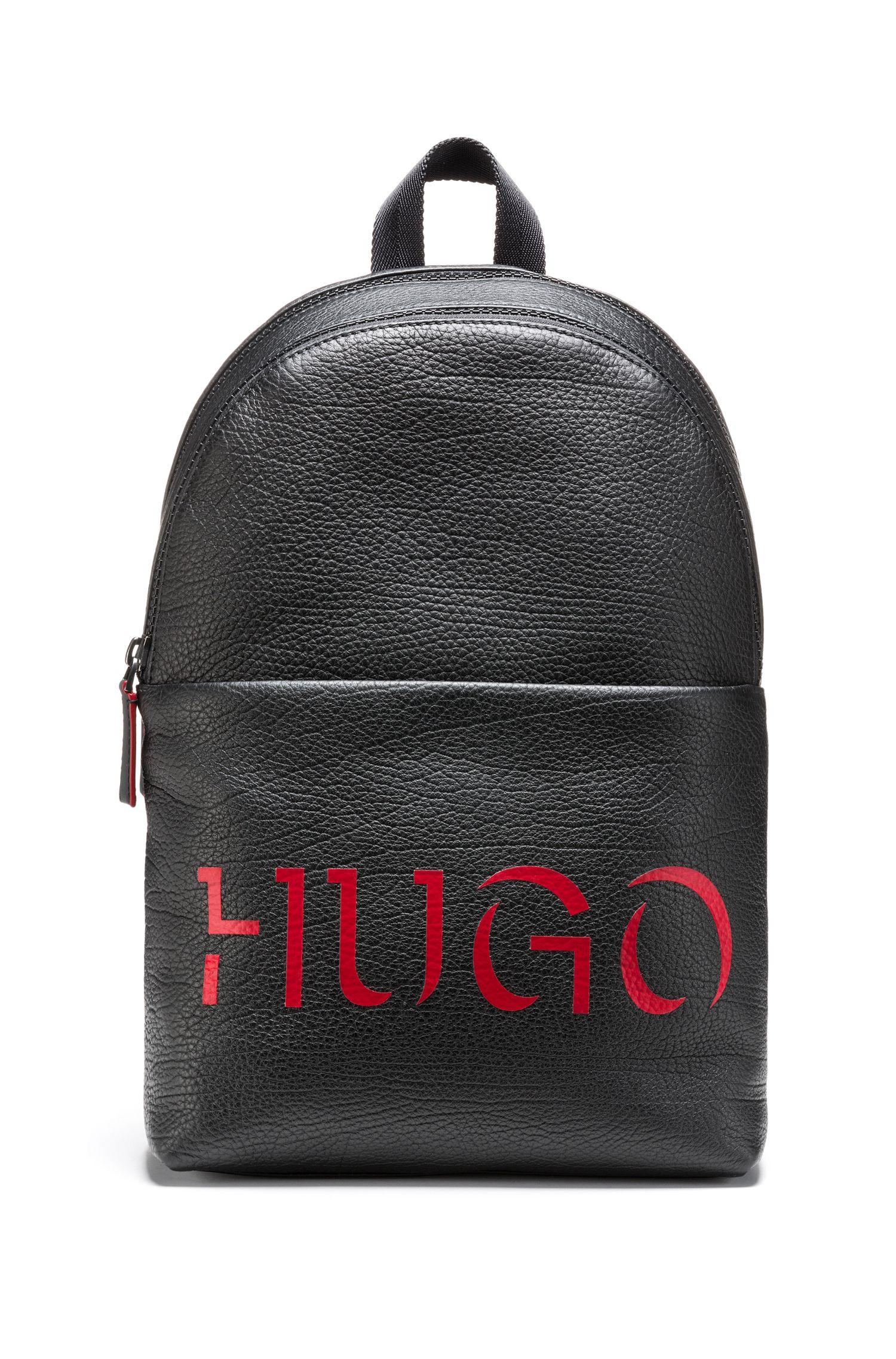 BOSS by Hugo Boss Buffalo Embossed Leather Backpack With 3 D Effect