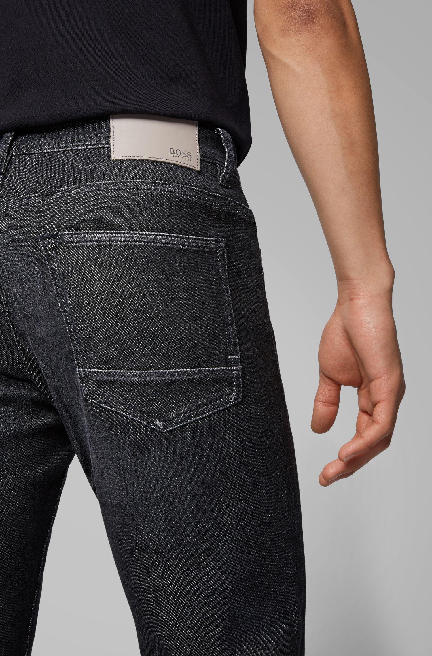 BOSS Slimfit Jeans In Superstretch Black Denim for Men Lyst