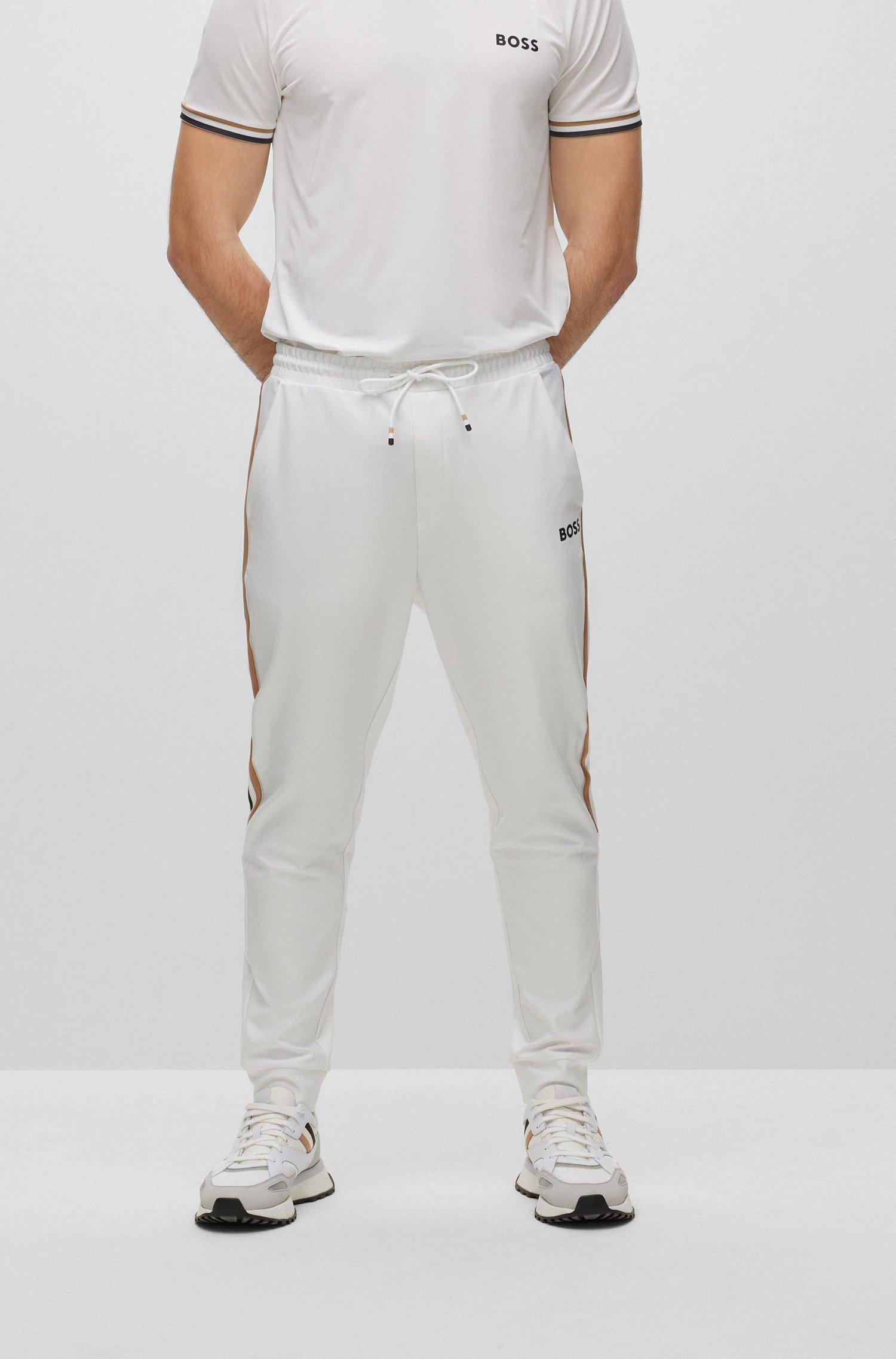 Hugo boss white joggers hotsell