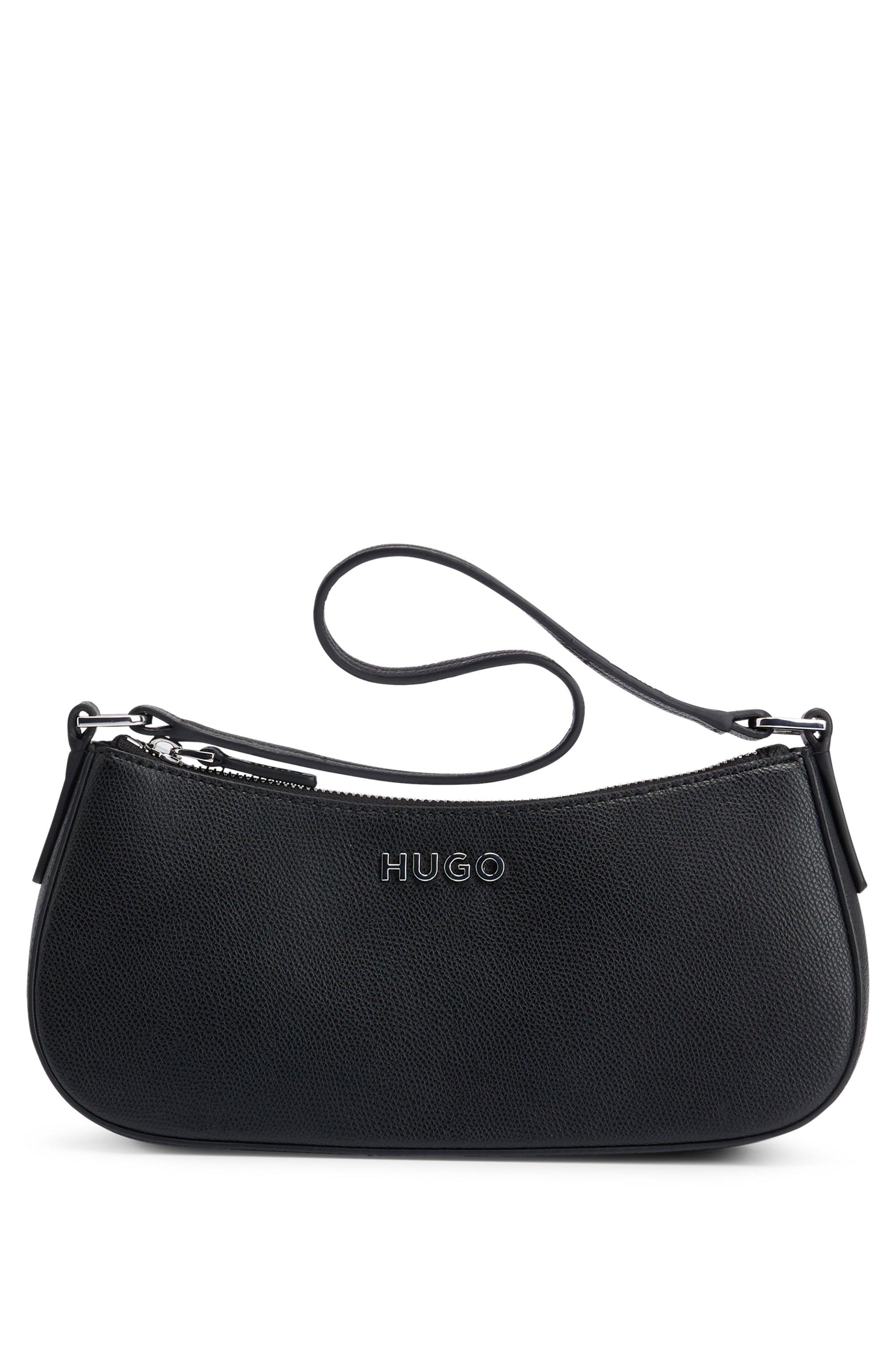 BOSS by HUGO BOSS Fauxleather Hobo Bag With Logo Lettering in Black Lyst