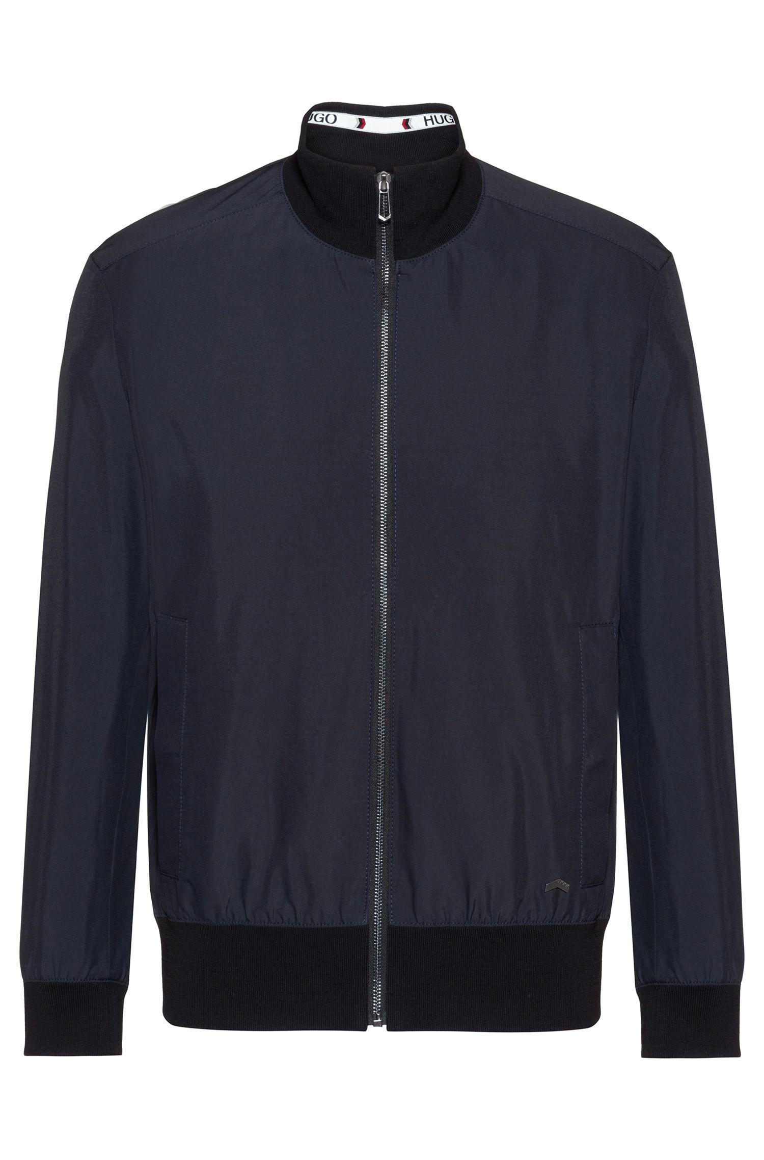 BOSS by Hugo Boss Synthetic Zip Through Jacket With Logo Tape And ...