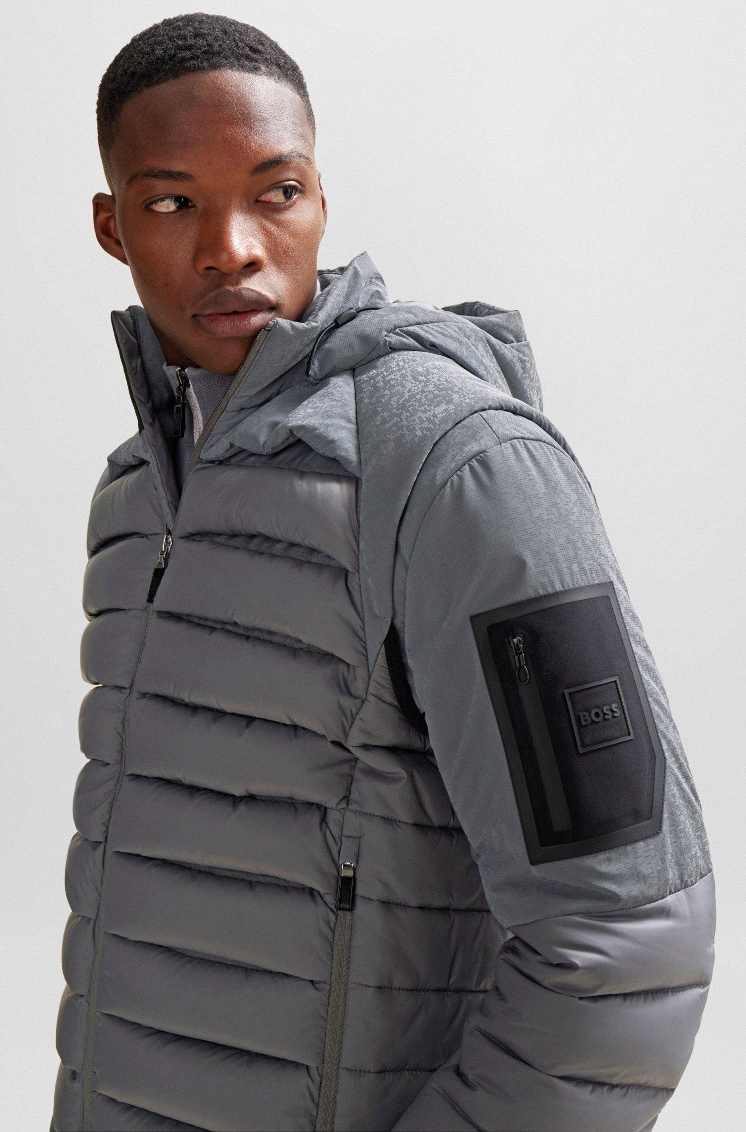 Detachable Hood Hugo Boss Water Repellent Coat BOSS Contelda Field