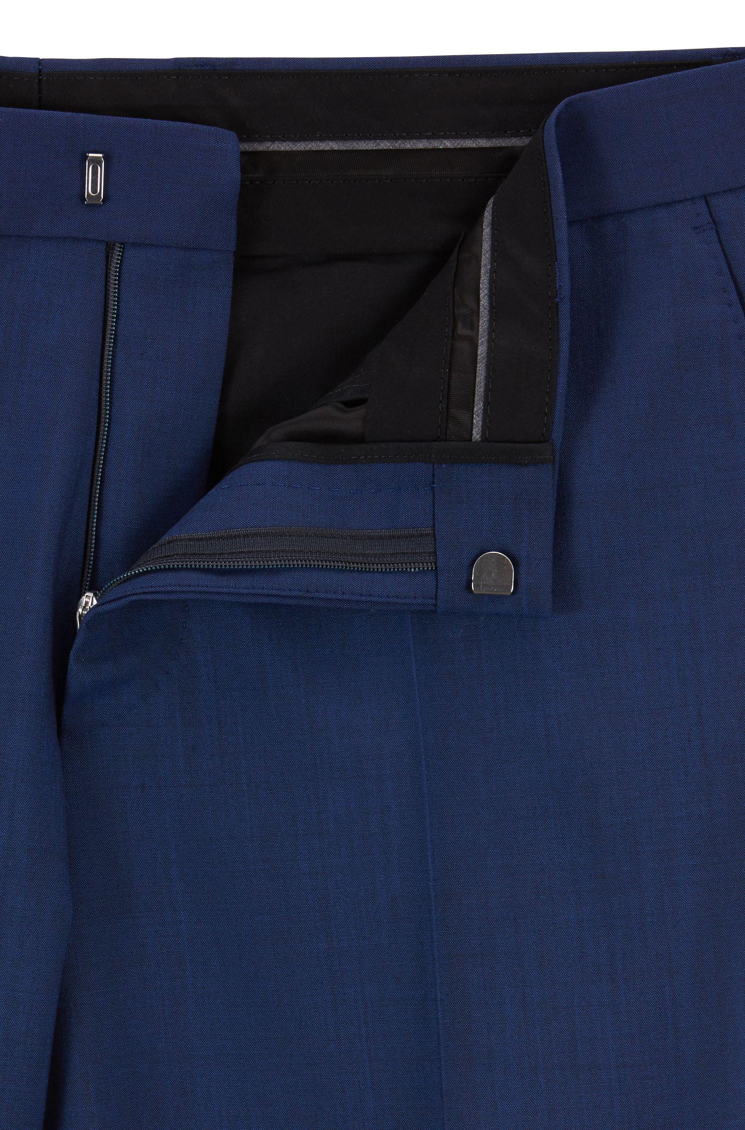 BOSS by Hugo Boss Slimfit Pants In Virgin Wool With Lined Waistband in