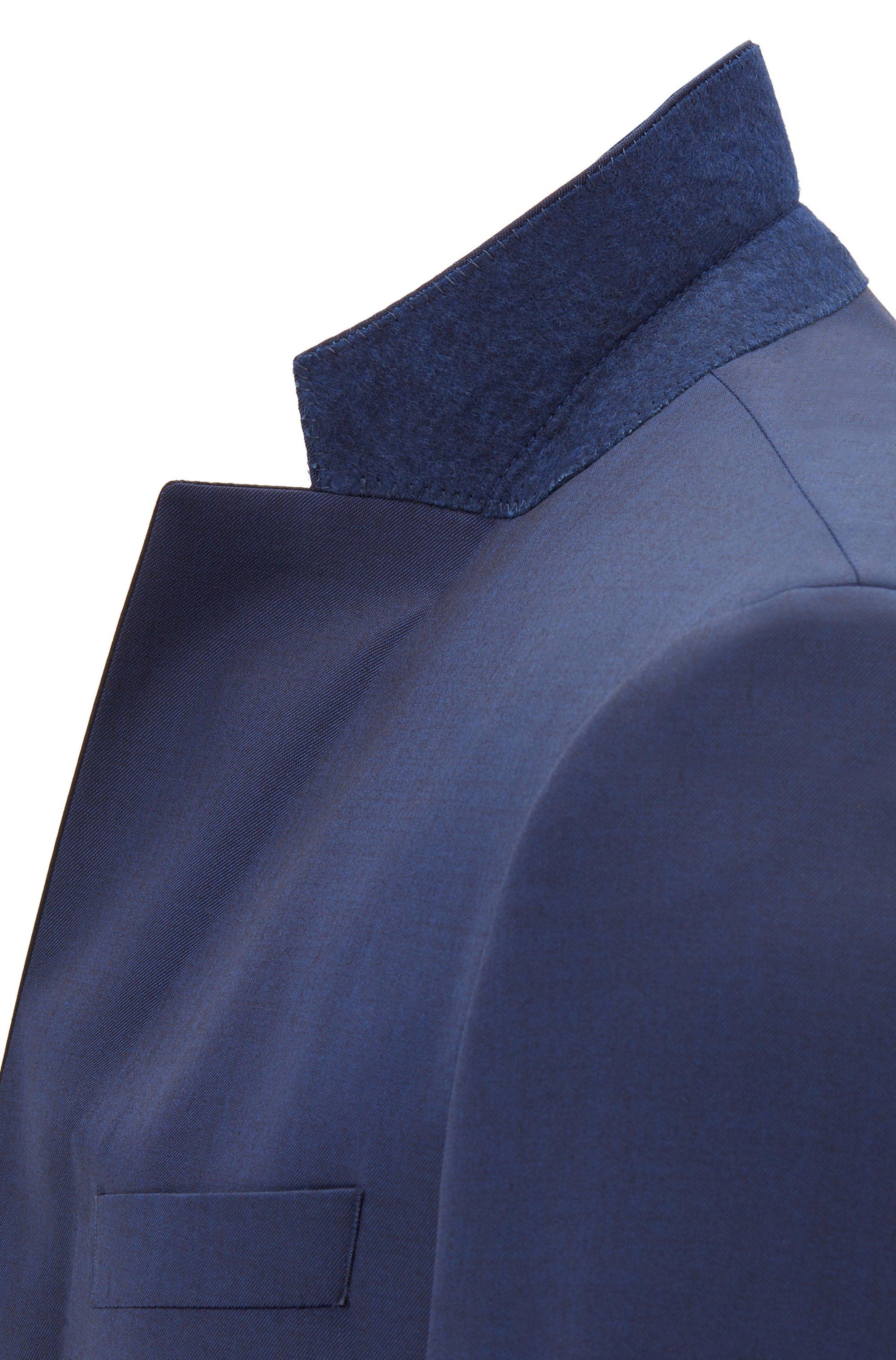 BOSS by HUGO BOSS Slim-fit Tuxedo In Virgin Wool With Silk Trims- Dark Blue  Men's Business Suits Size 40r for Men | Lyst