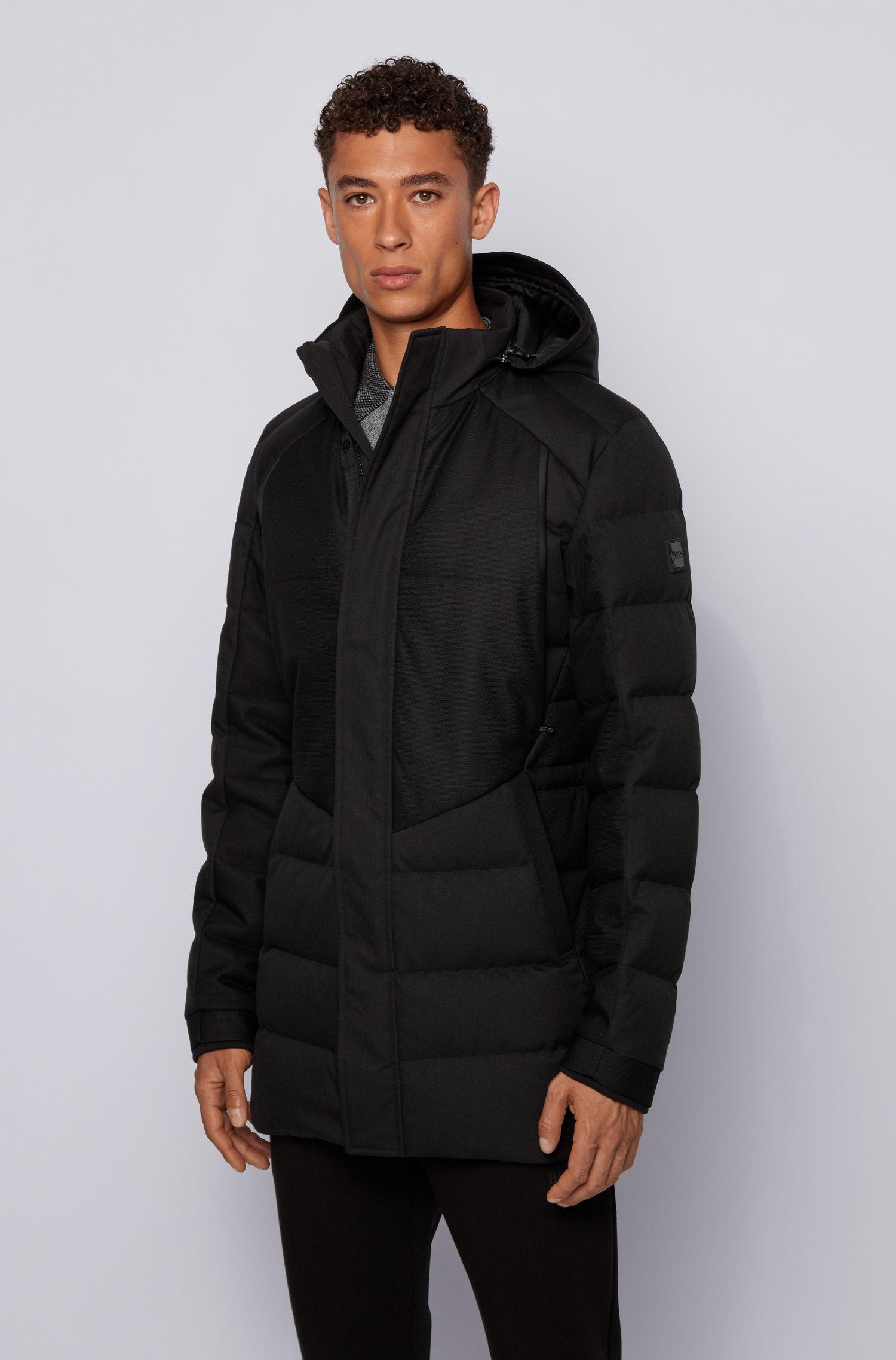 BOSS by Hugo Boss Water Repellent Down Jacket With Detachable Hood in