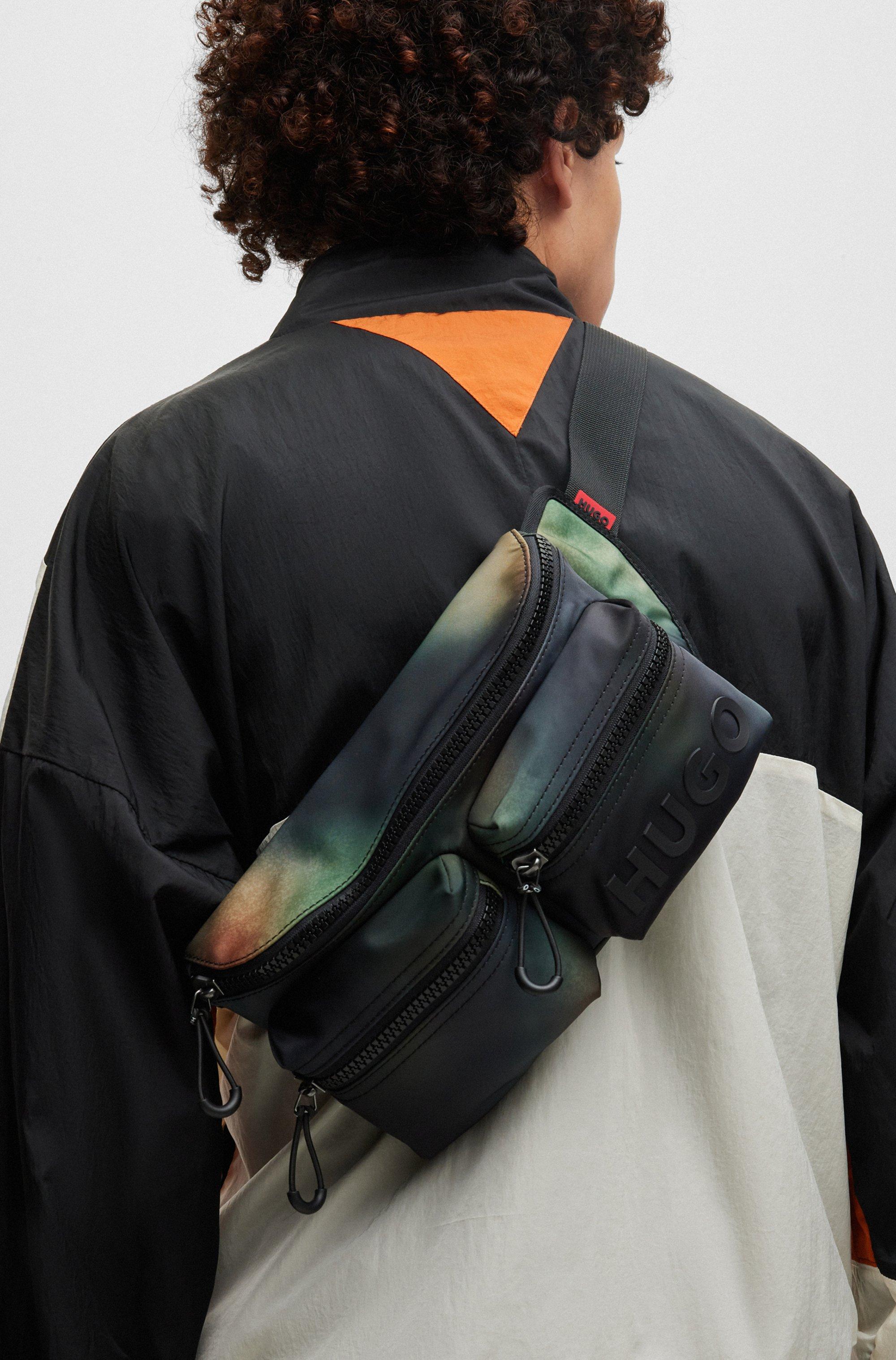BOSS by HUGO BOSS Recycled-nylon Belt Bag With Seasonal Camouflage Print in  Black for Men | Lyst