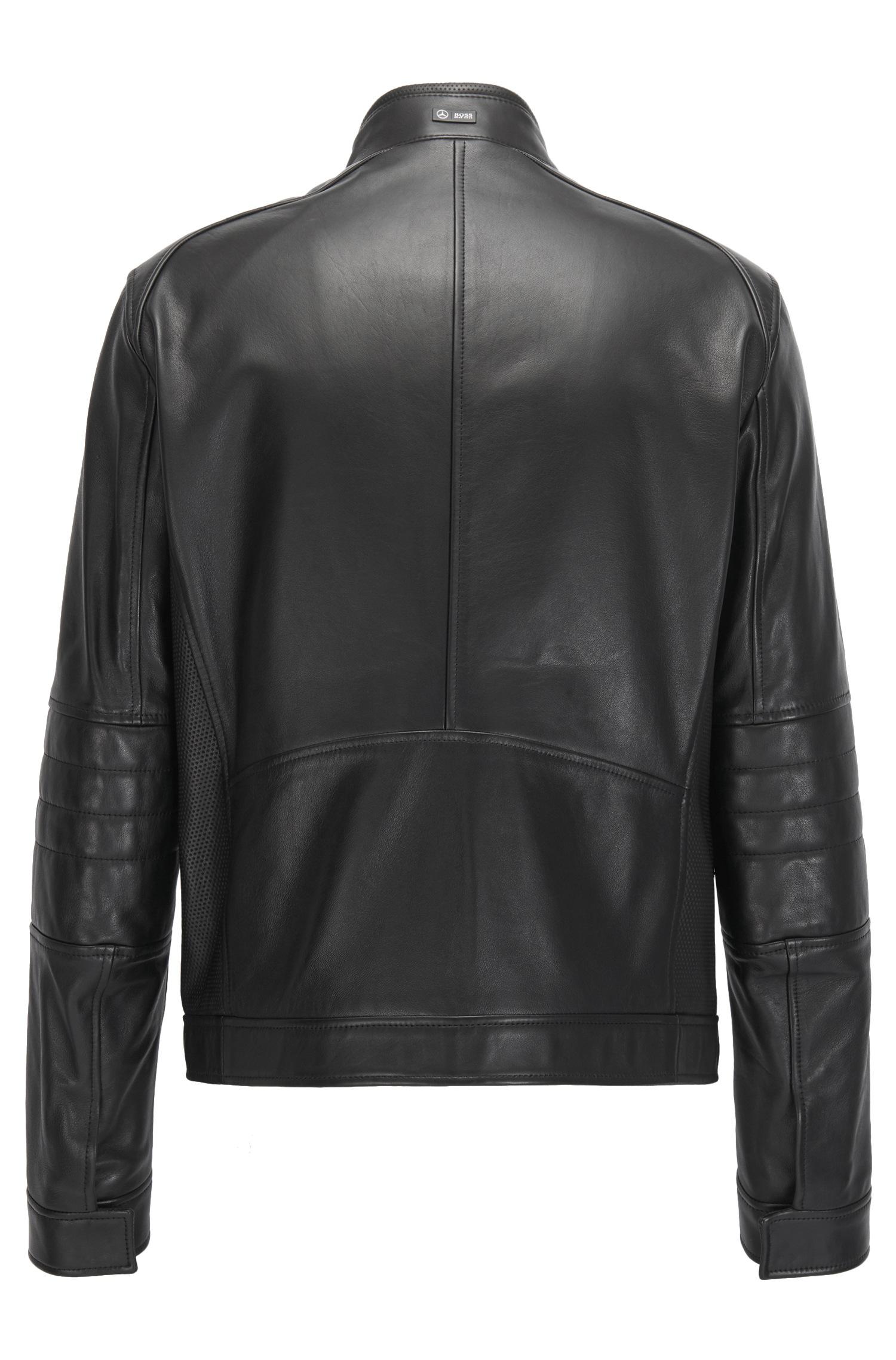 BOSS by Hugo Boss Regular-fit Mercedes-benz Leather Jacket in Black for ...