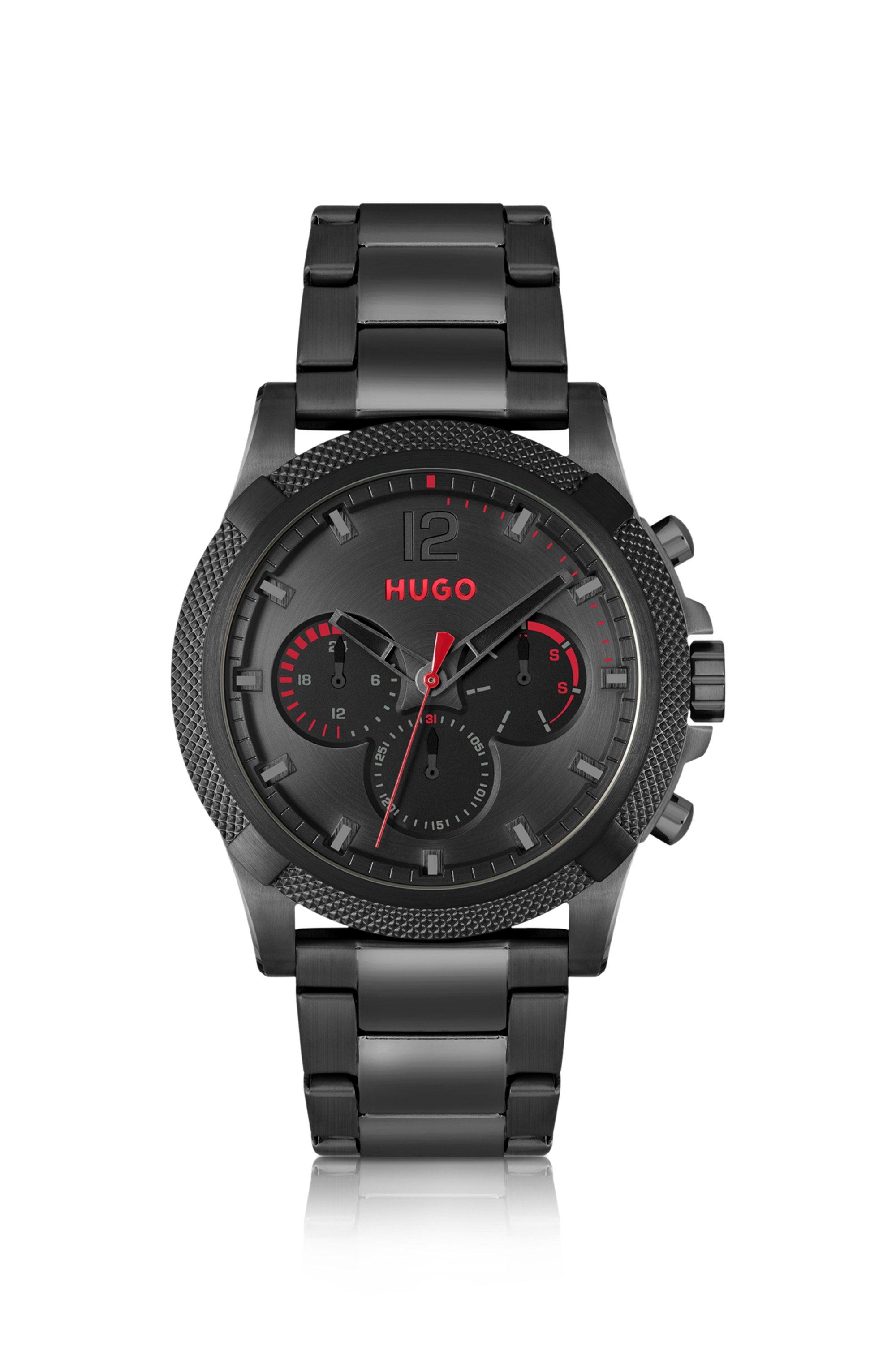 Hugo boss men's ion plated strap watch top