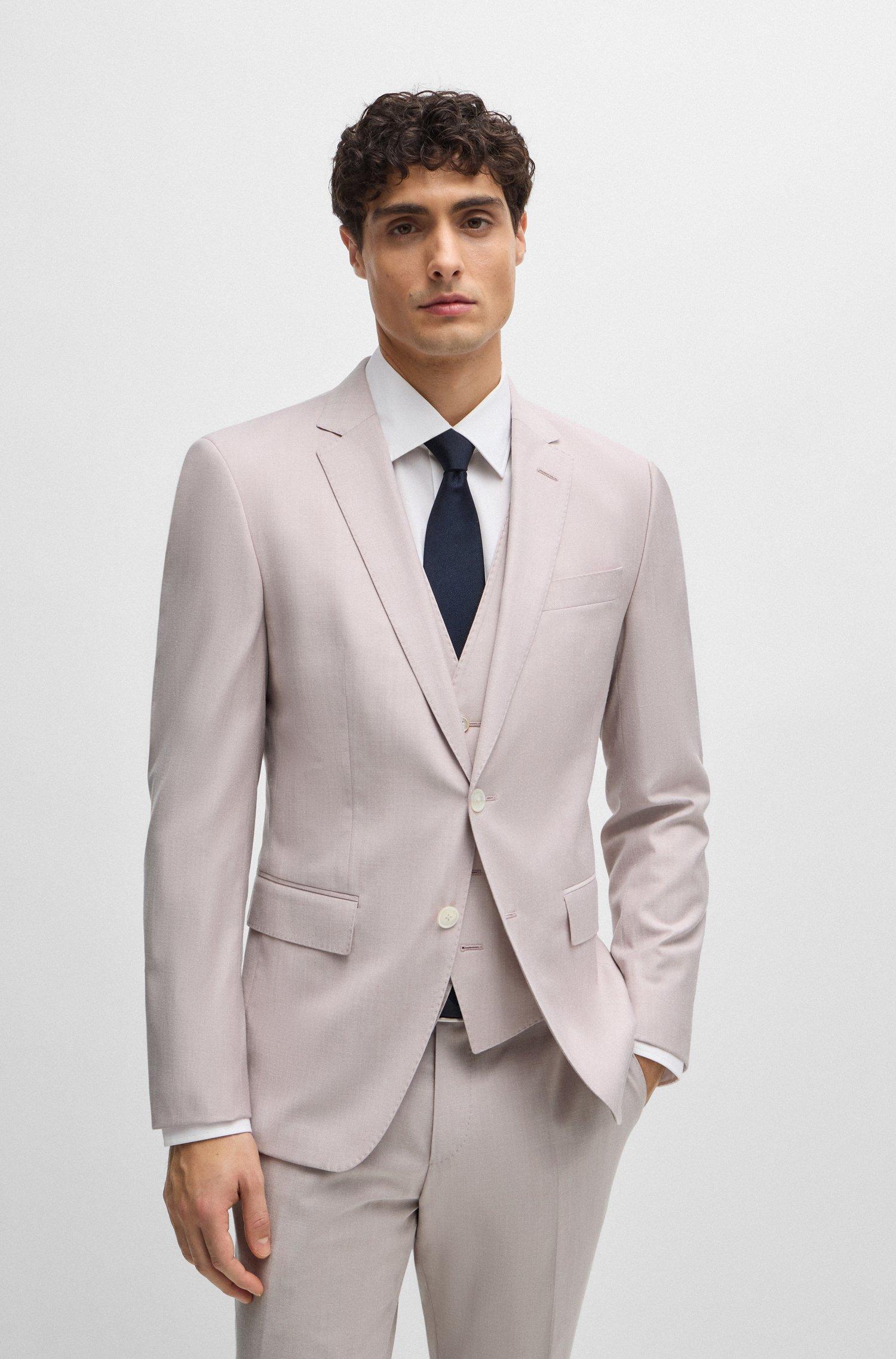Slim fit shop pink suit