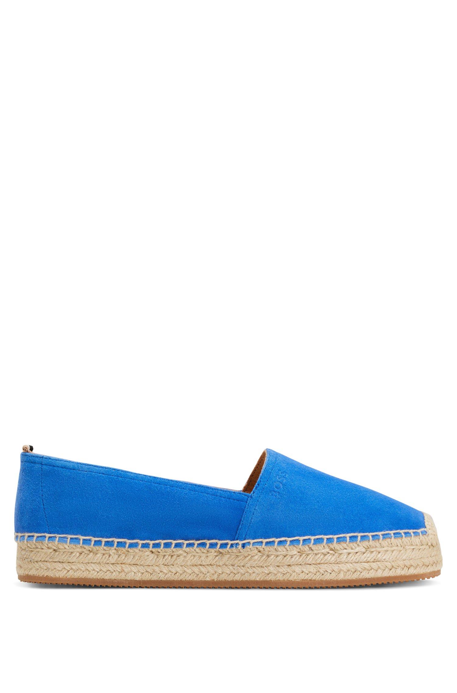 BOSS by HUGO BOSS Goat-suede Espadrilles With Emed Logo And Jute Sole ...