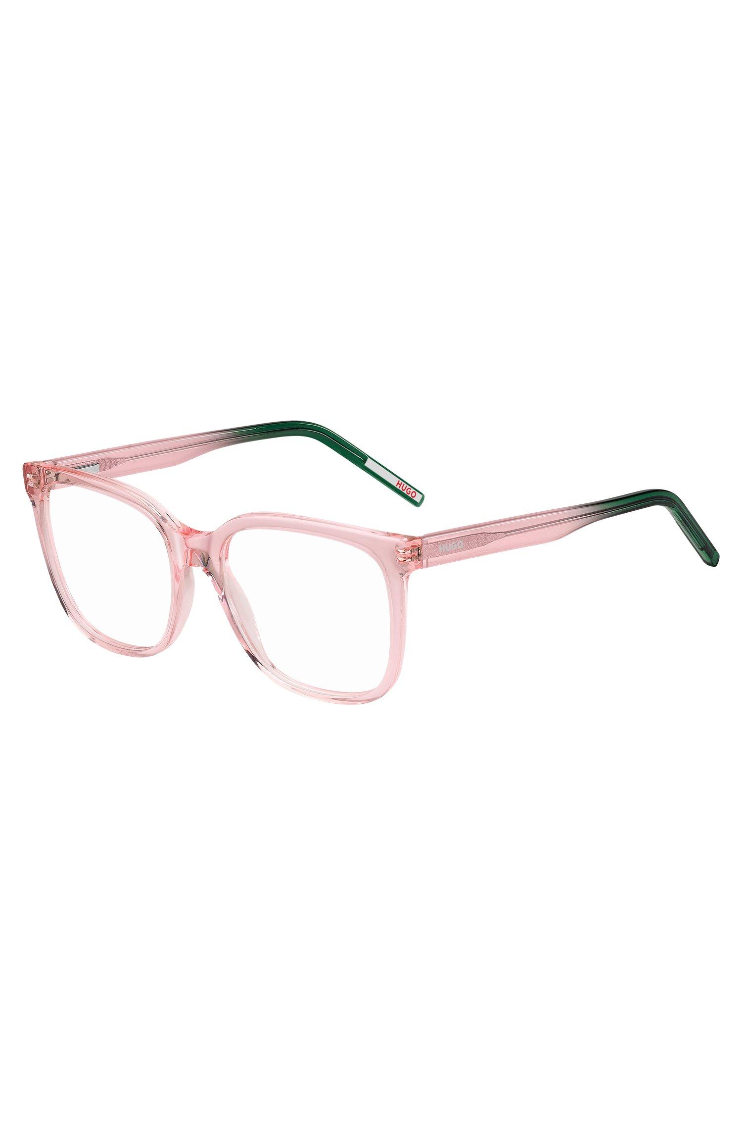 HUGO Pink acetate Optical Frames With Green End tips Lyst UK