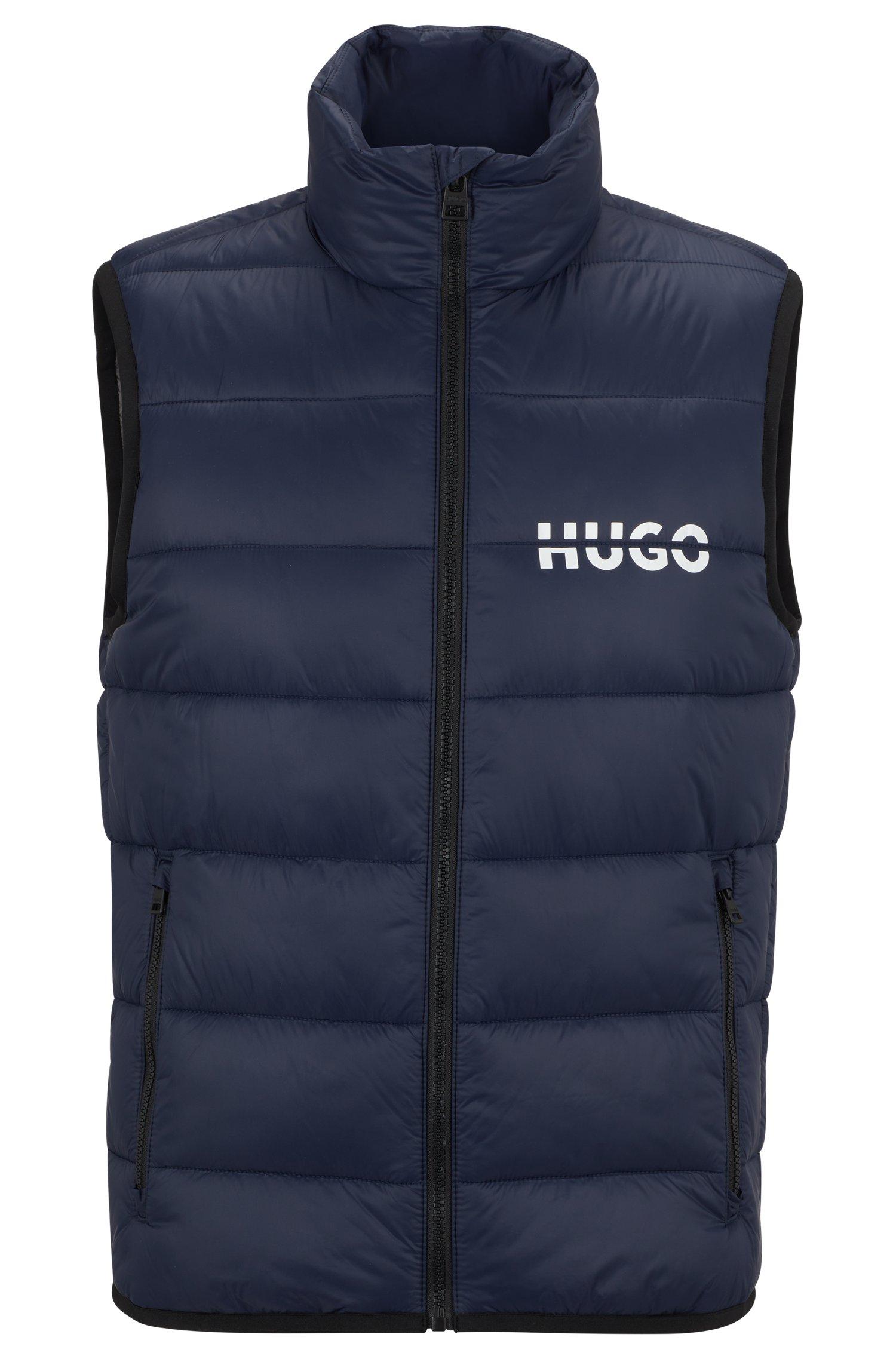 BOSS by HUGO BOSS Slimfit Padded Gilet in Blue for Men Lyst Australia
