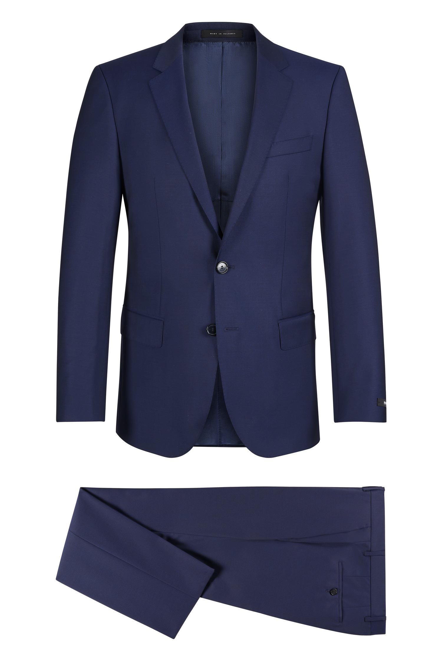 BOSS Italian Super 110 Virgin Wool Suit, Slim Fit | Huge/genius in Dark ...