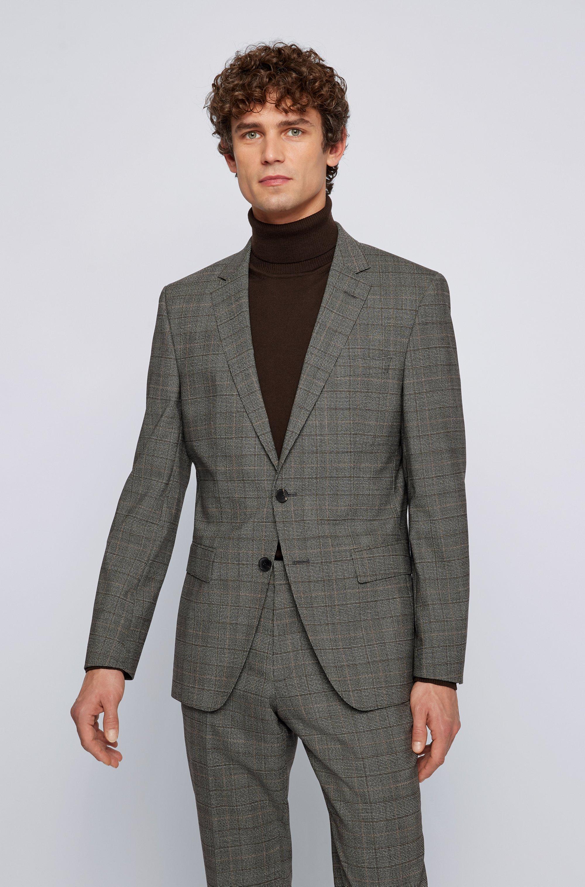 hugo boss brown suit