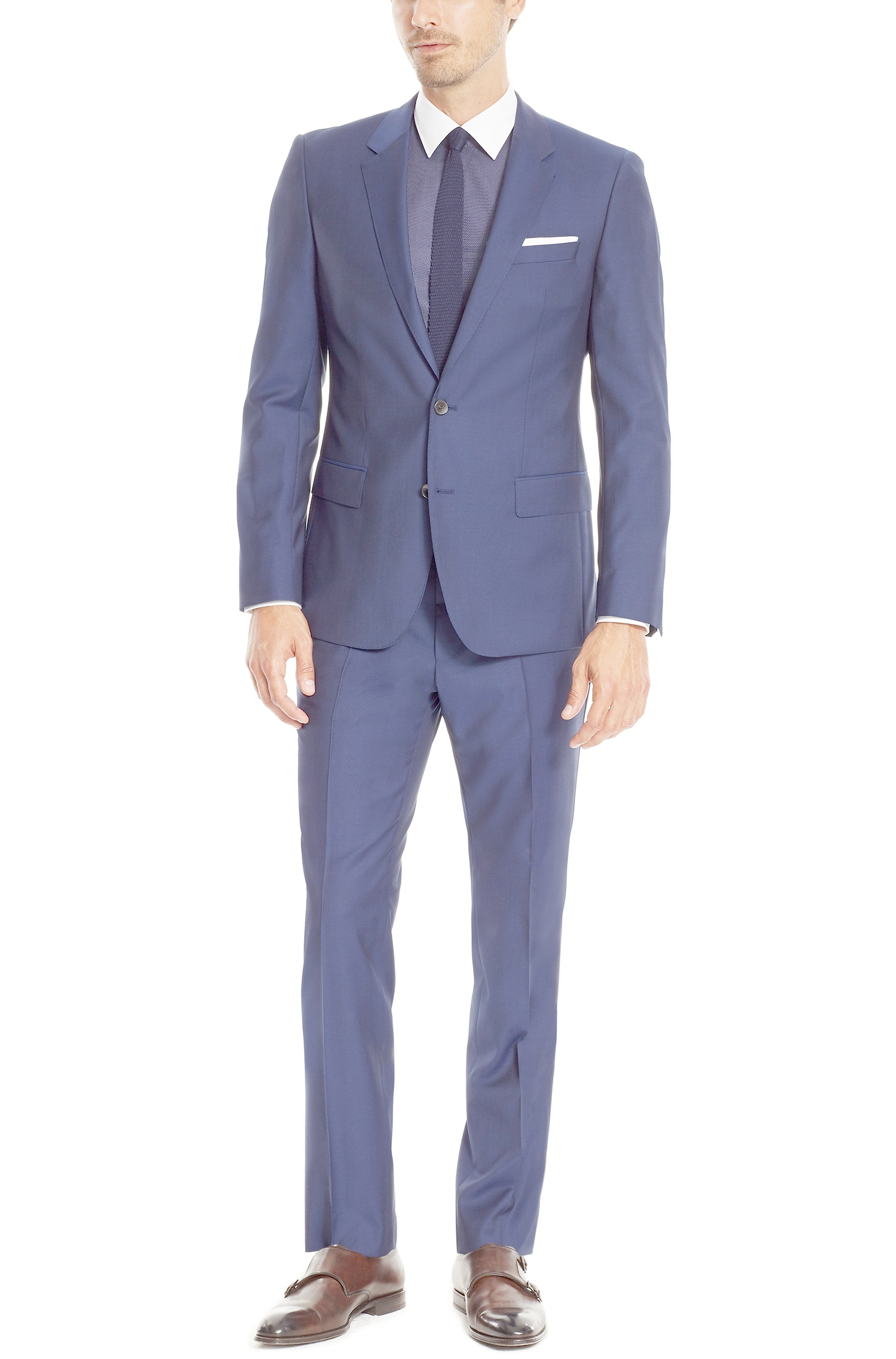 BOSS by HUGO BOSS 'huge/genius' | Slim Fit, Super 110 Italian Virgin Wool  Suit in Blue for Men | Lyst