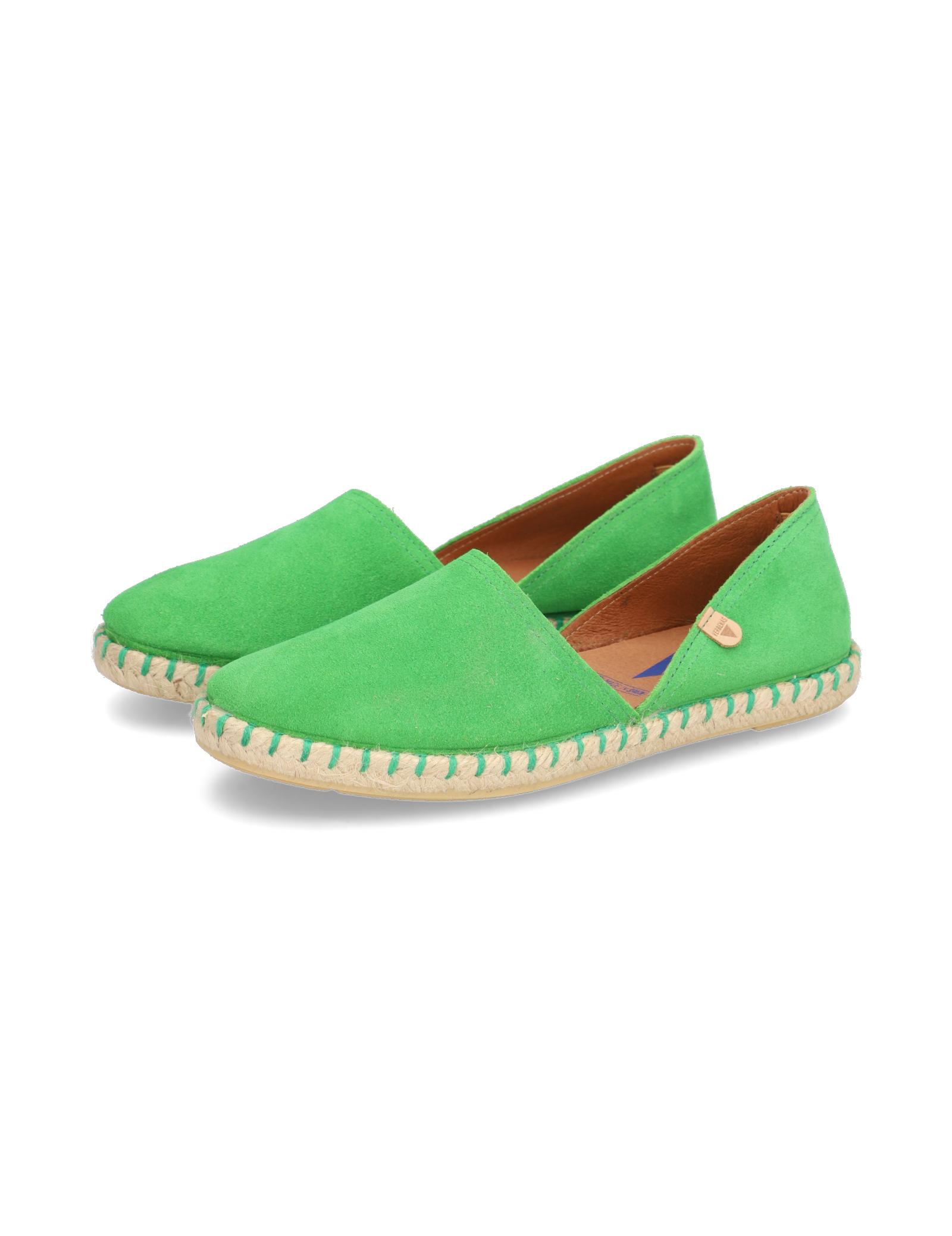 Verbenas Veloursleder Espadrille in Grün | Lyst DE