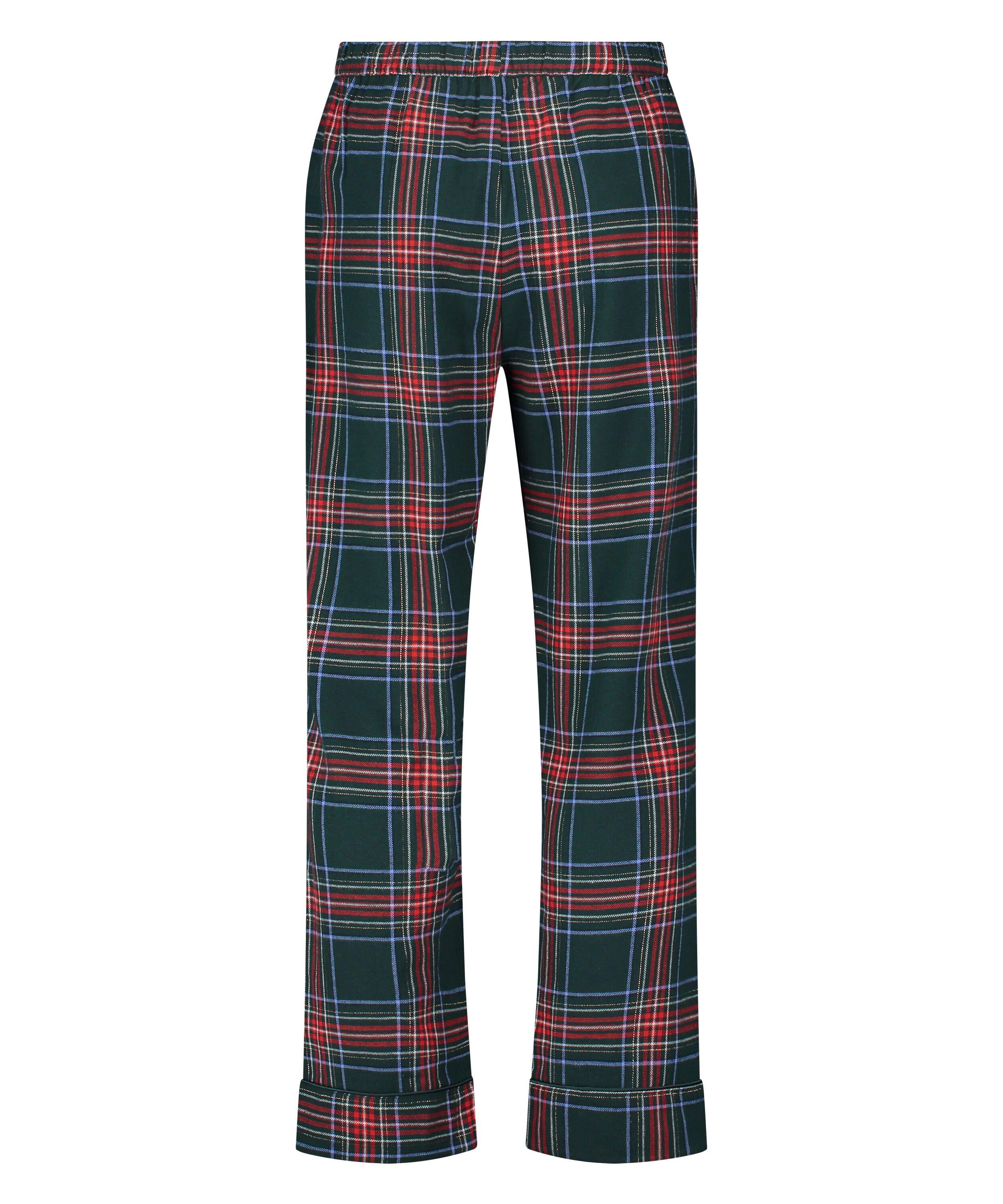Hunkemoller Tall Flannel Pyjama Pants in Green Lyst UK