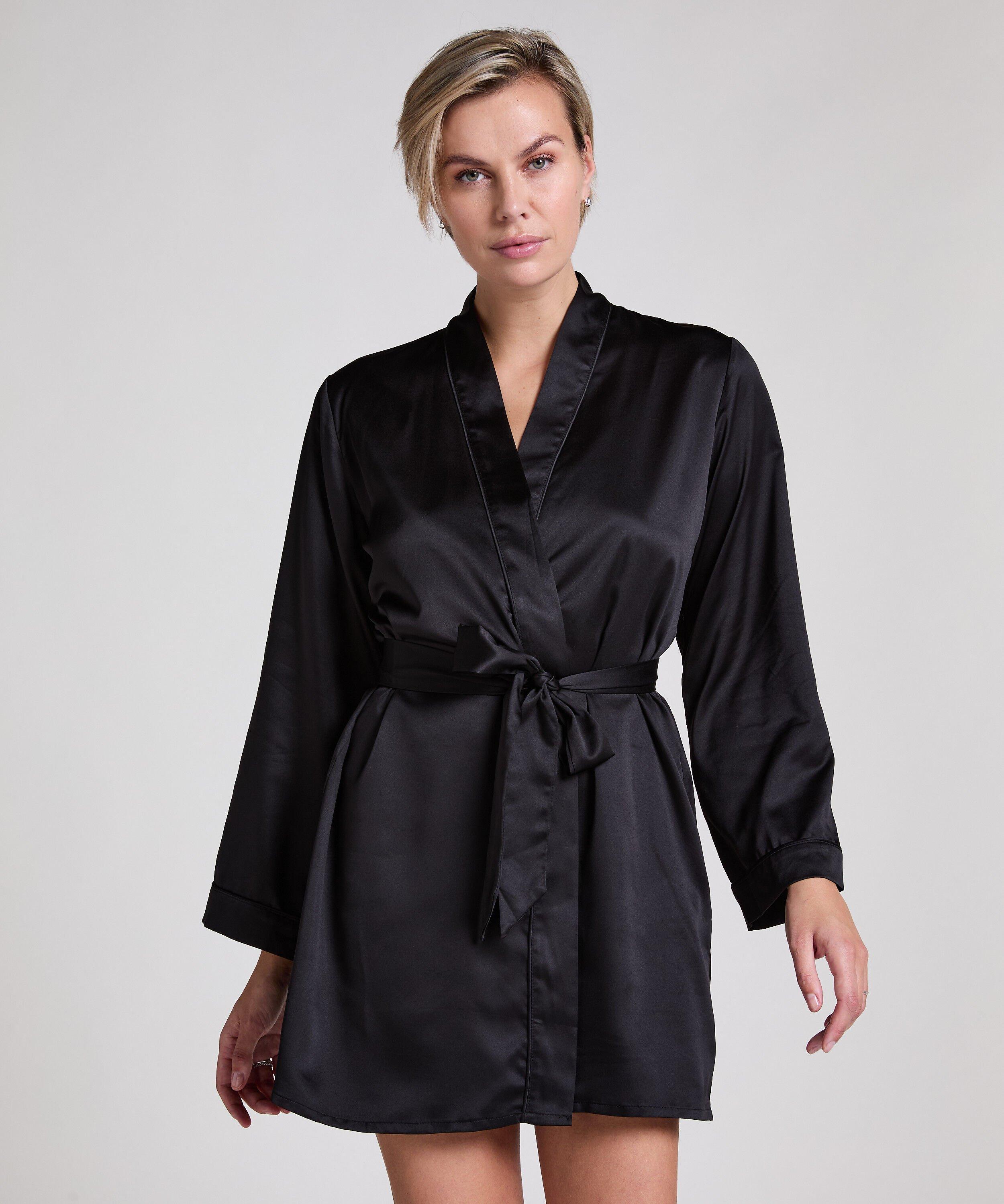 Womens Robes Robe Matiere Satin Robes De Chambre Et