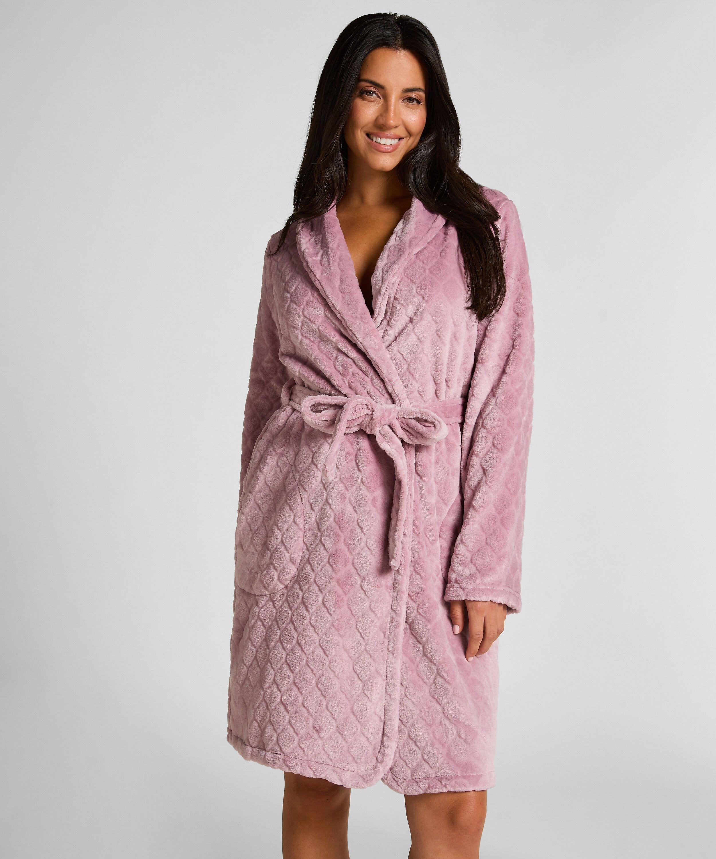 Kimono Robe De Chambre Imprimé Fleuri Pour Femme Et Fille – Manches 3/4, Ceinture Ajustable, Polyester, Pour Maison Et Occasions