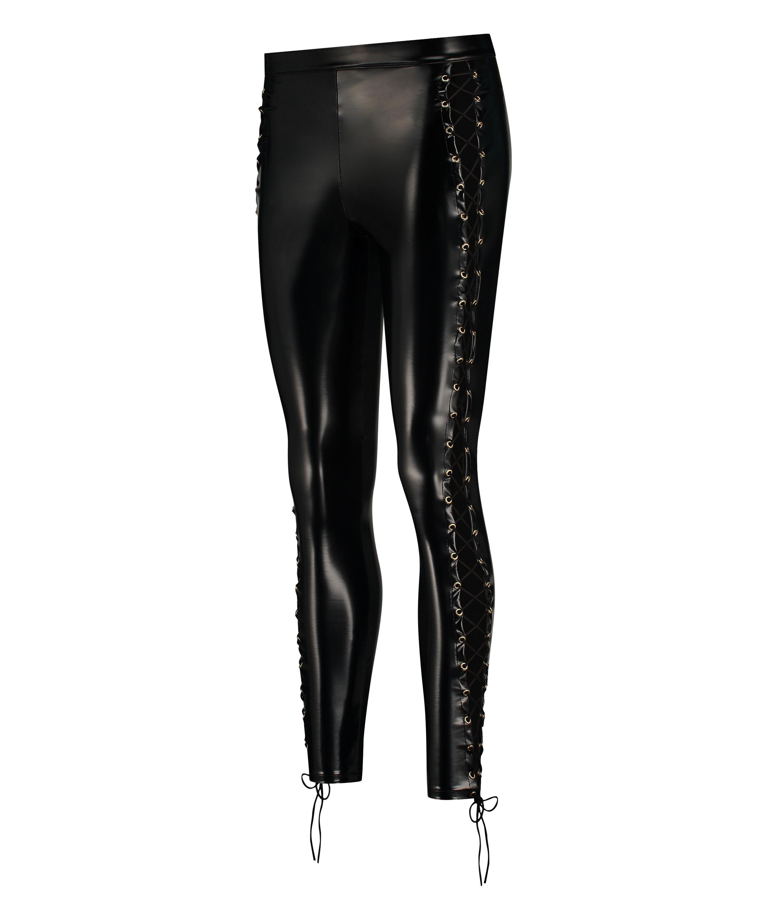 Hunkemöller Lace-up leggings in Black Lyst UK