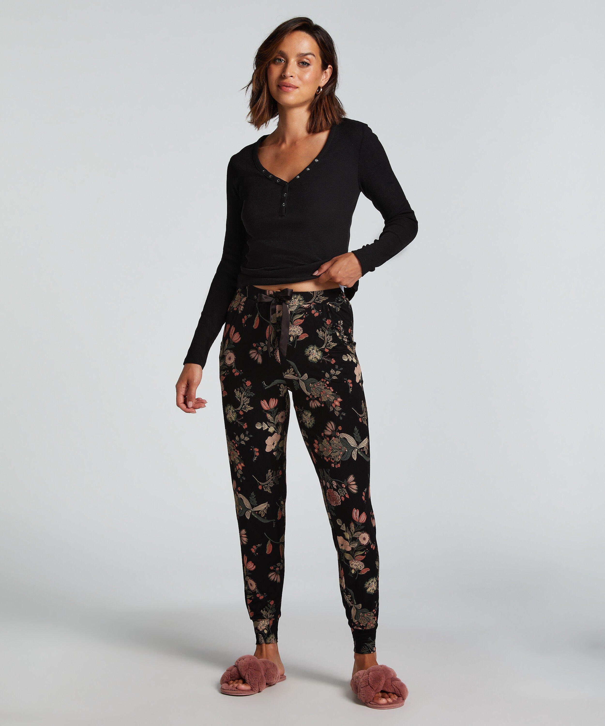 Hunkemoller Petite Pyjama Bottoms in Black Lyst UK