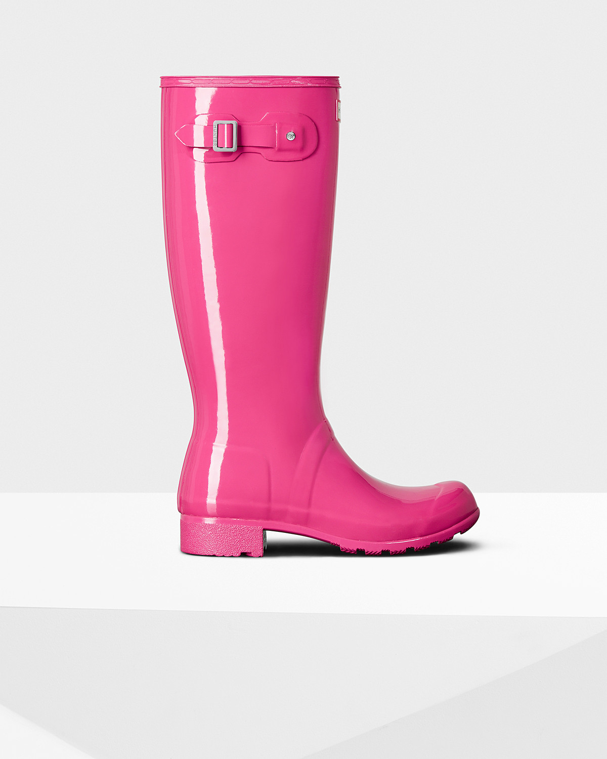 HUNTER Women's Original Tour Gloss Rain Boots in Pink | Lyst