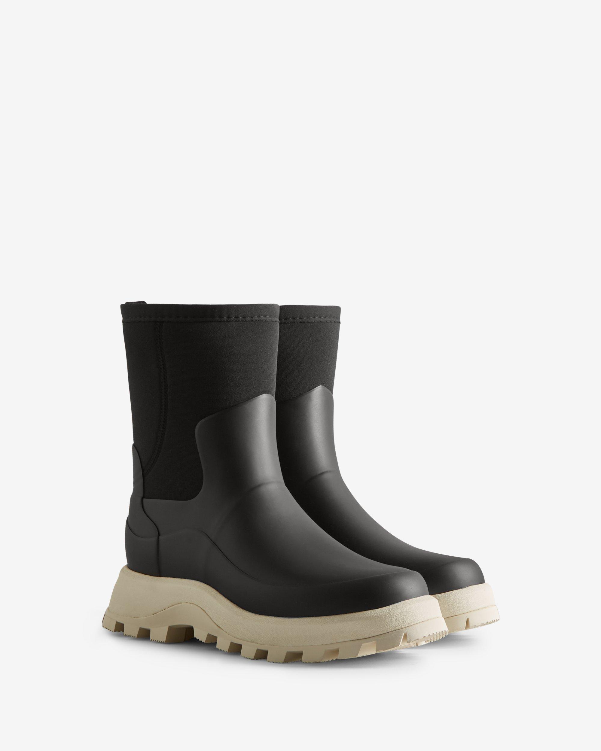 HUNTER City Explorer Short Neoprene Boots in Black | Lyst Canada