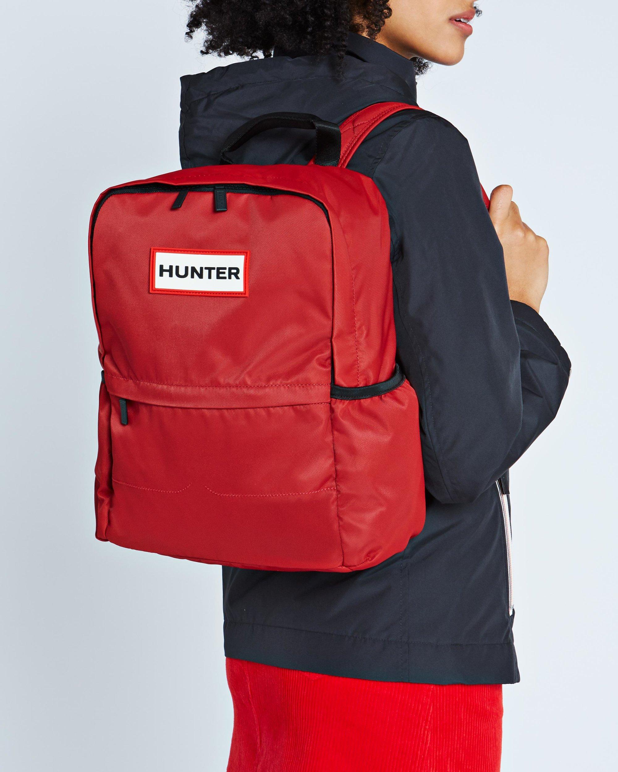 HUNTER Synthetic Nylon Backpack in Military Red (Red) | Lyst
