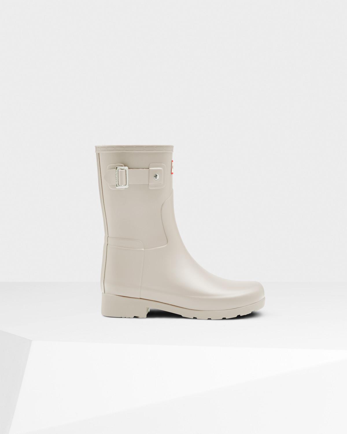 short white hunter rain boots