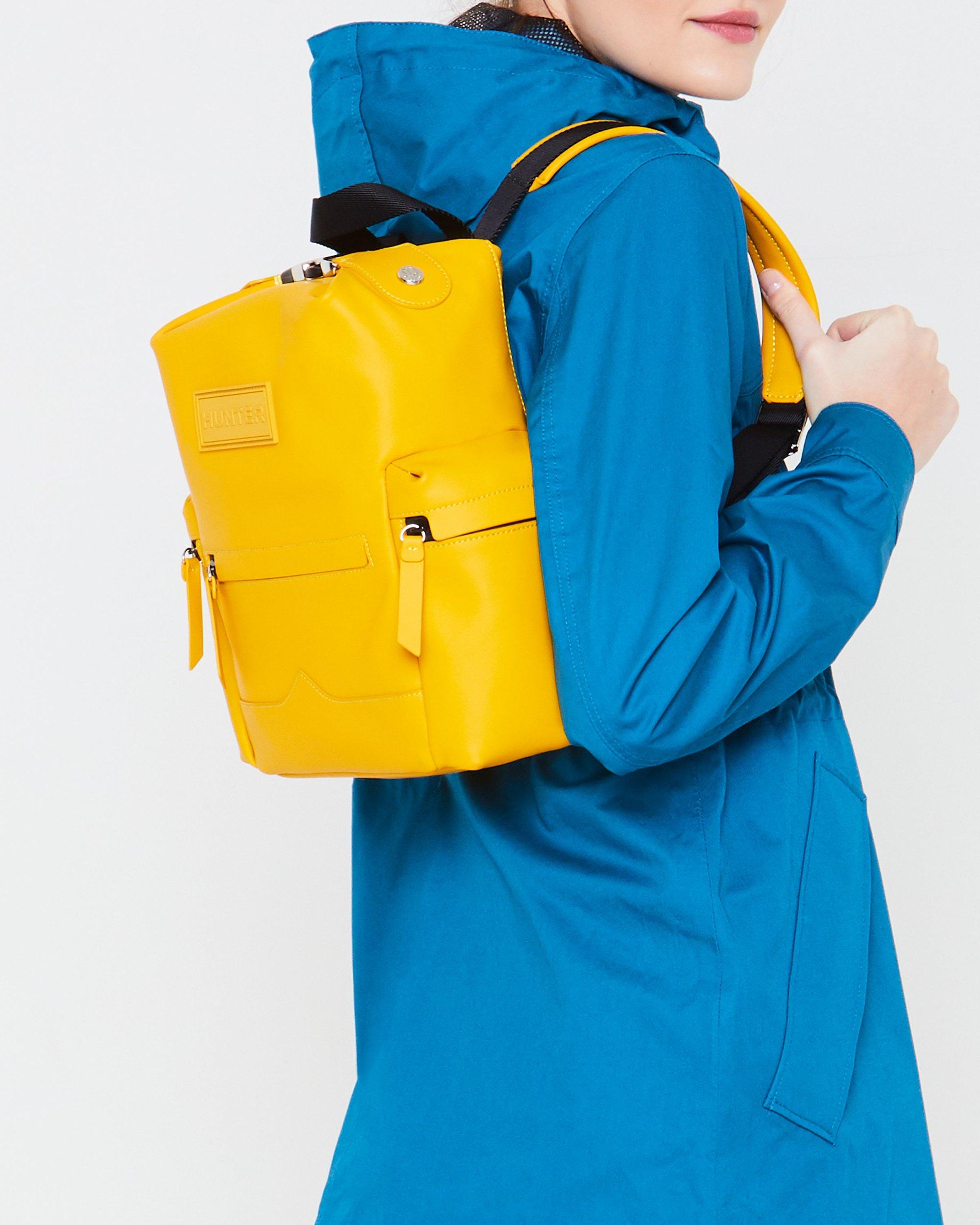 yellow hunter backpack