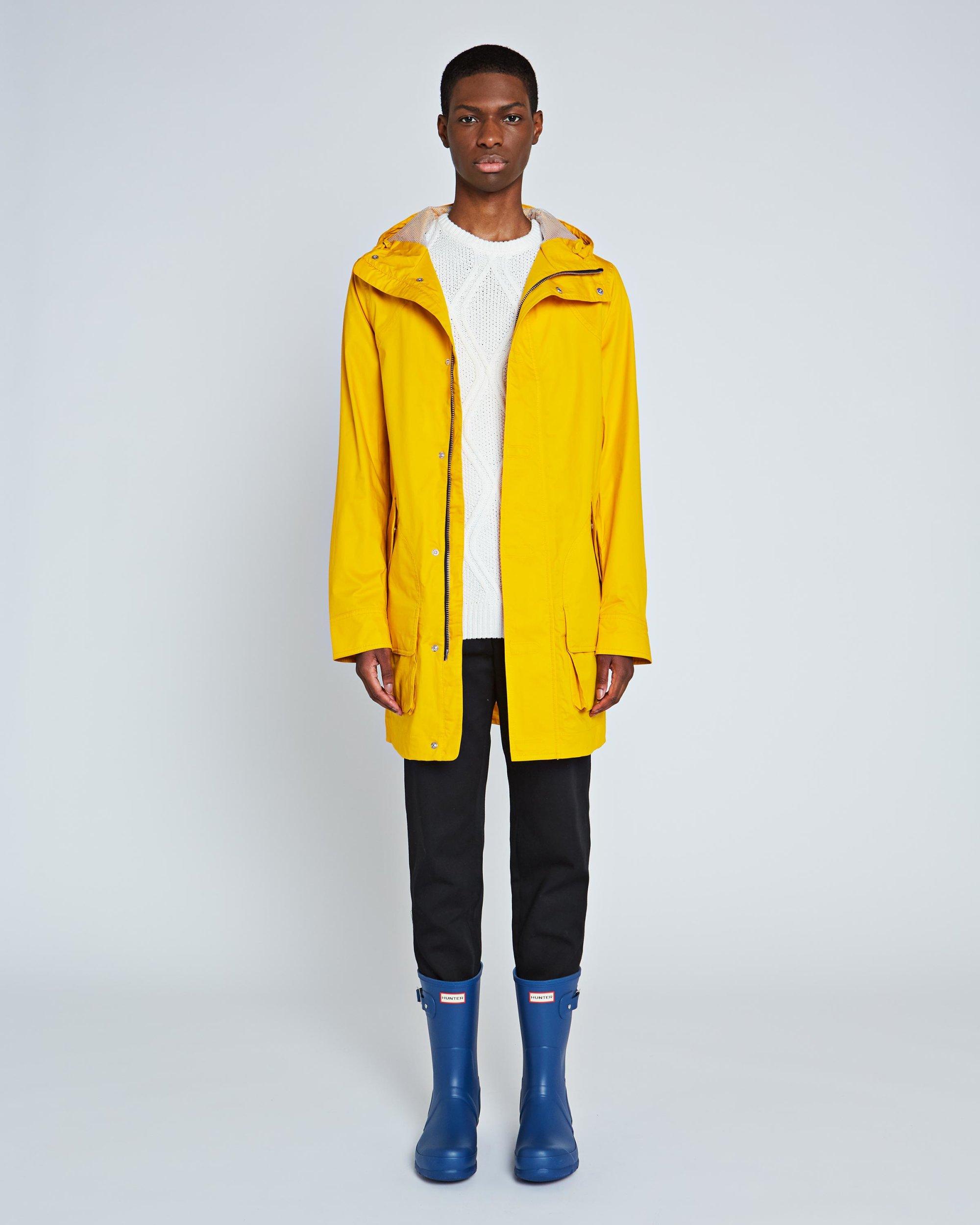 yellow hunter jacket