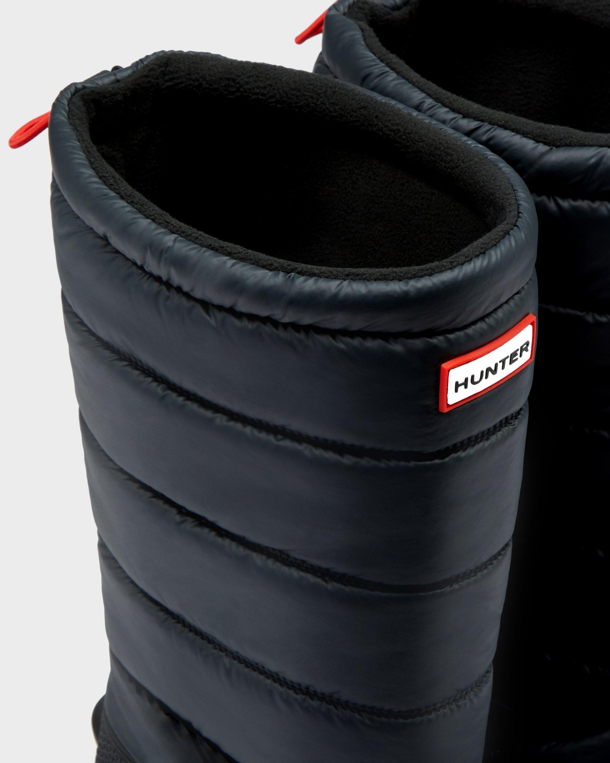 hunter black insulated snow boot