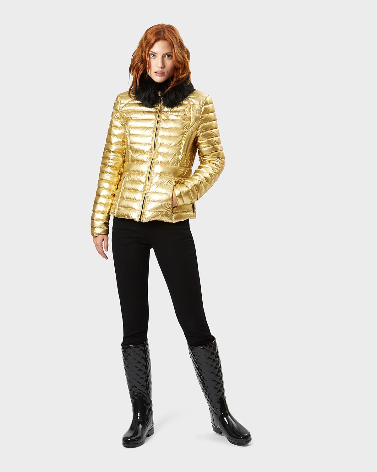 hunter original fitted down coat