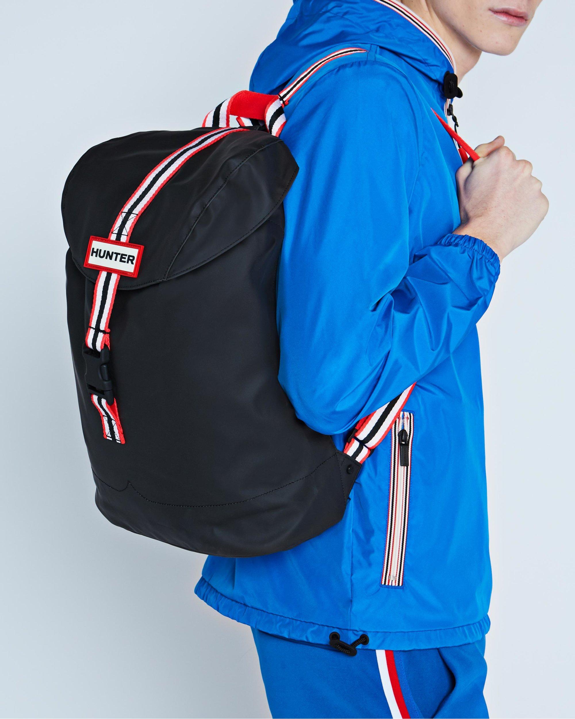 HUNTER Original Lightweight Rubberized Backpack in Black Lyst