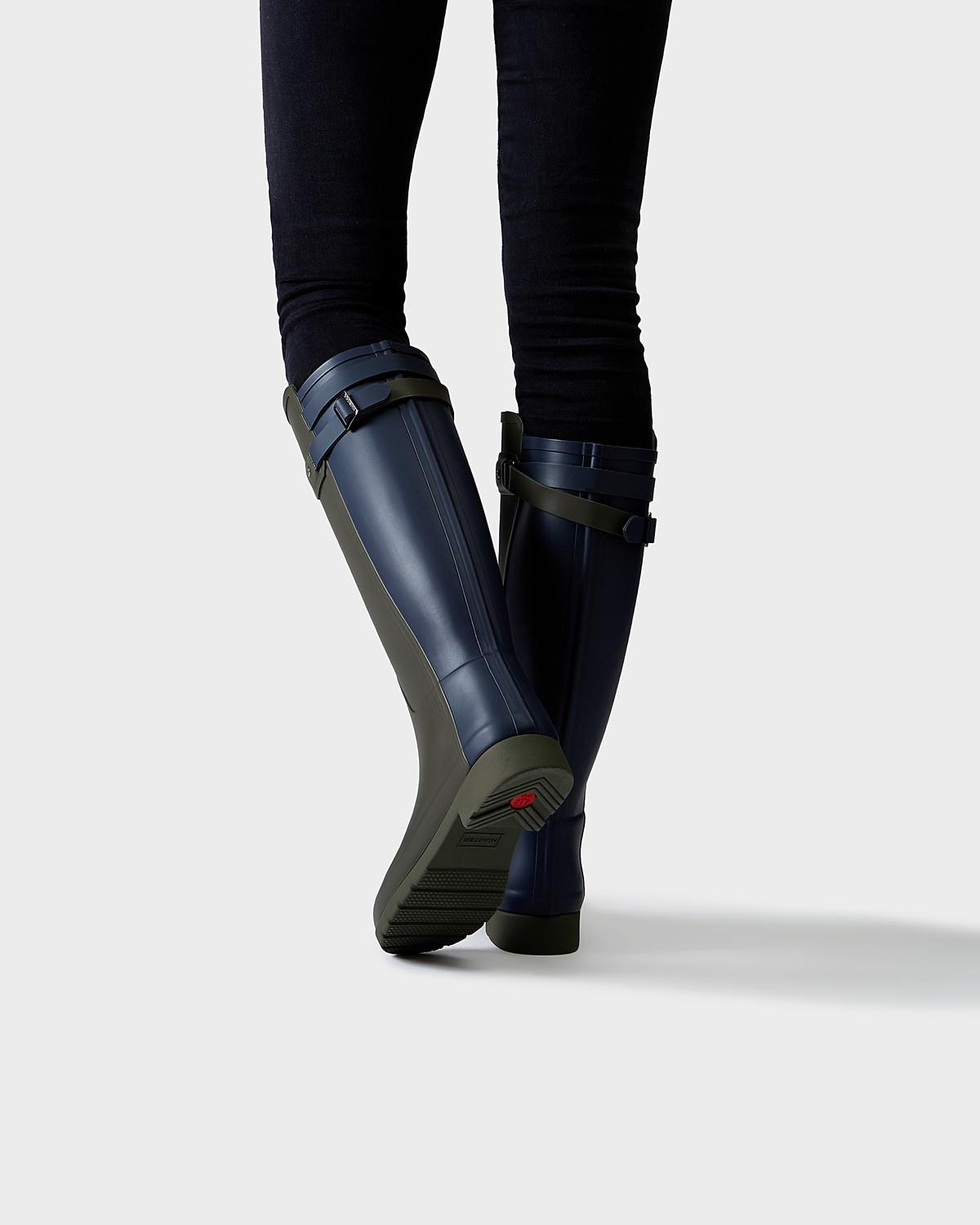 hunter refined back strap boots