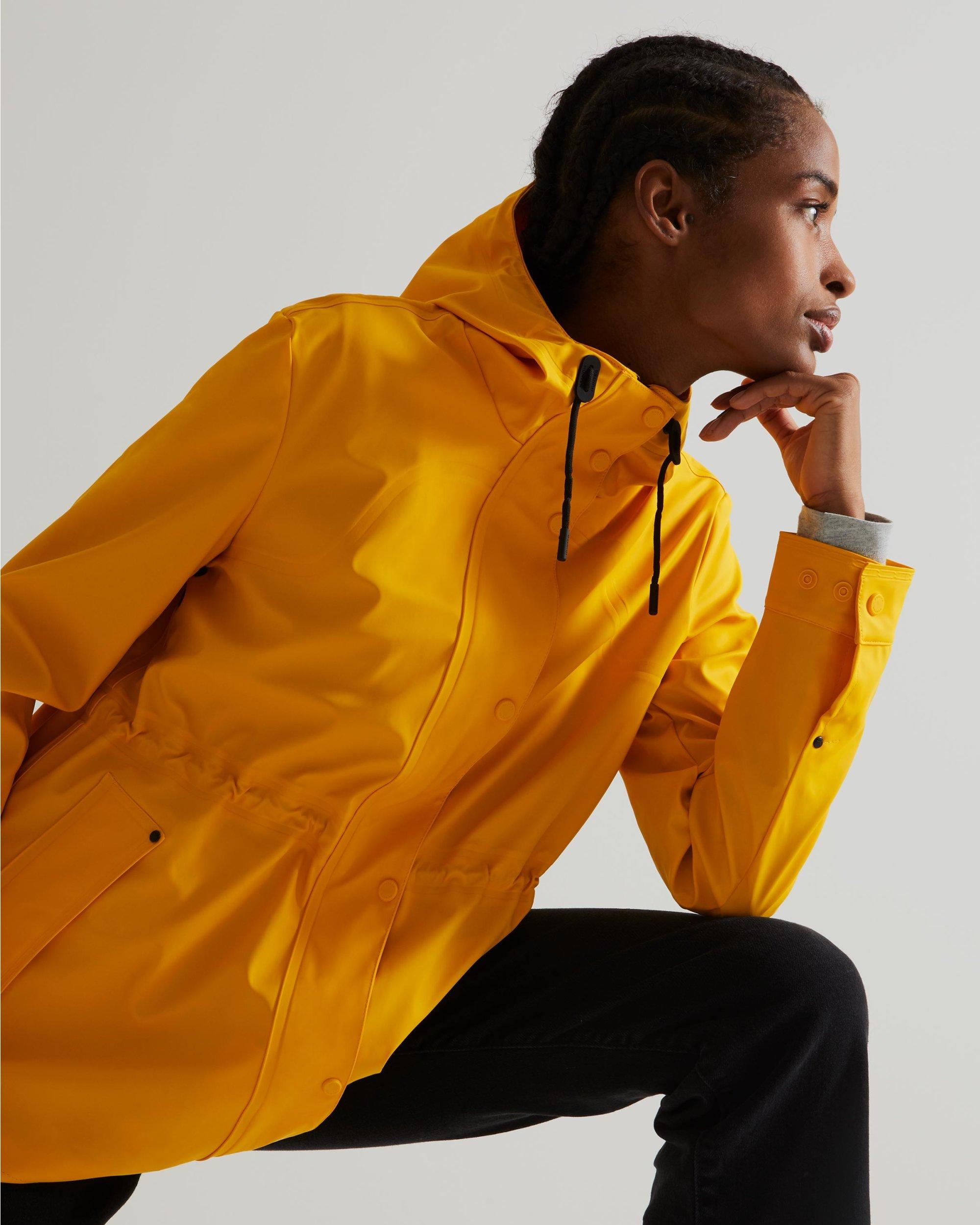 yellow waterproof jacket