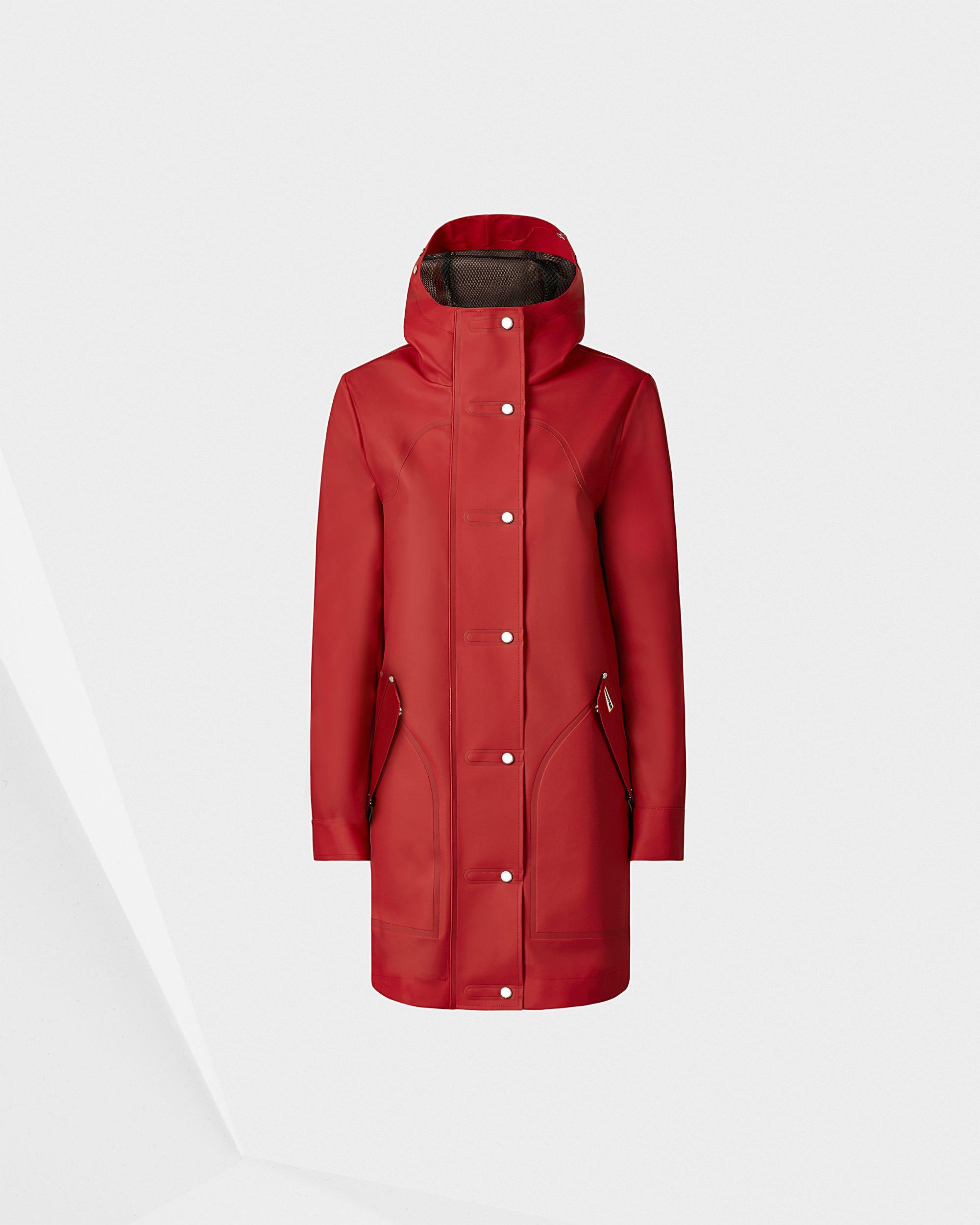 red hunting coat