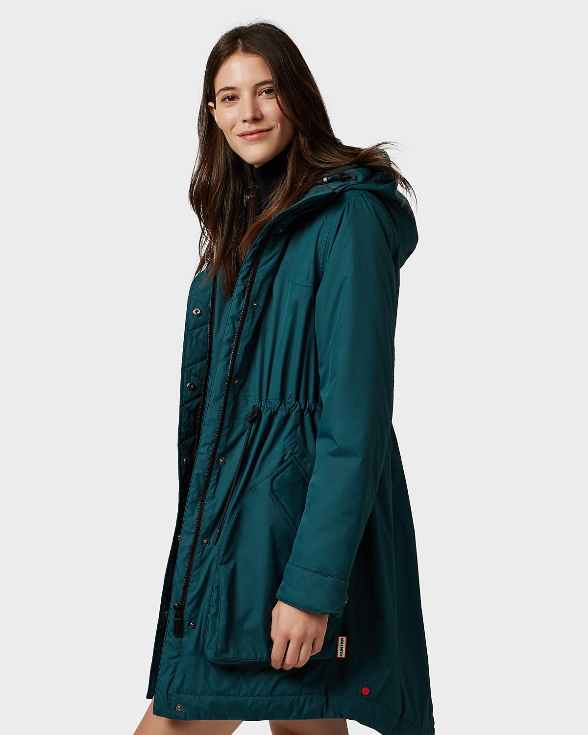 hunter green parka