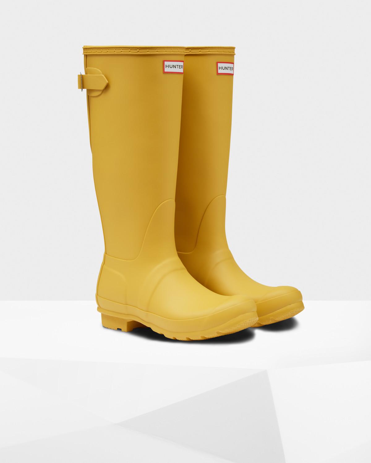 hunter original back adjustable rain boots