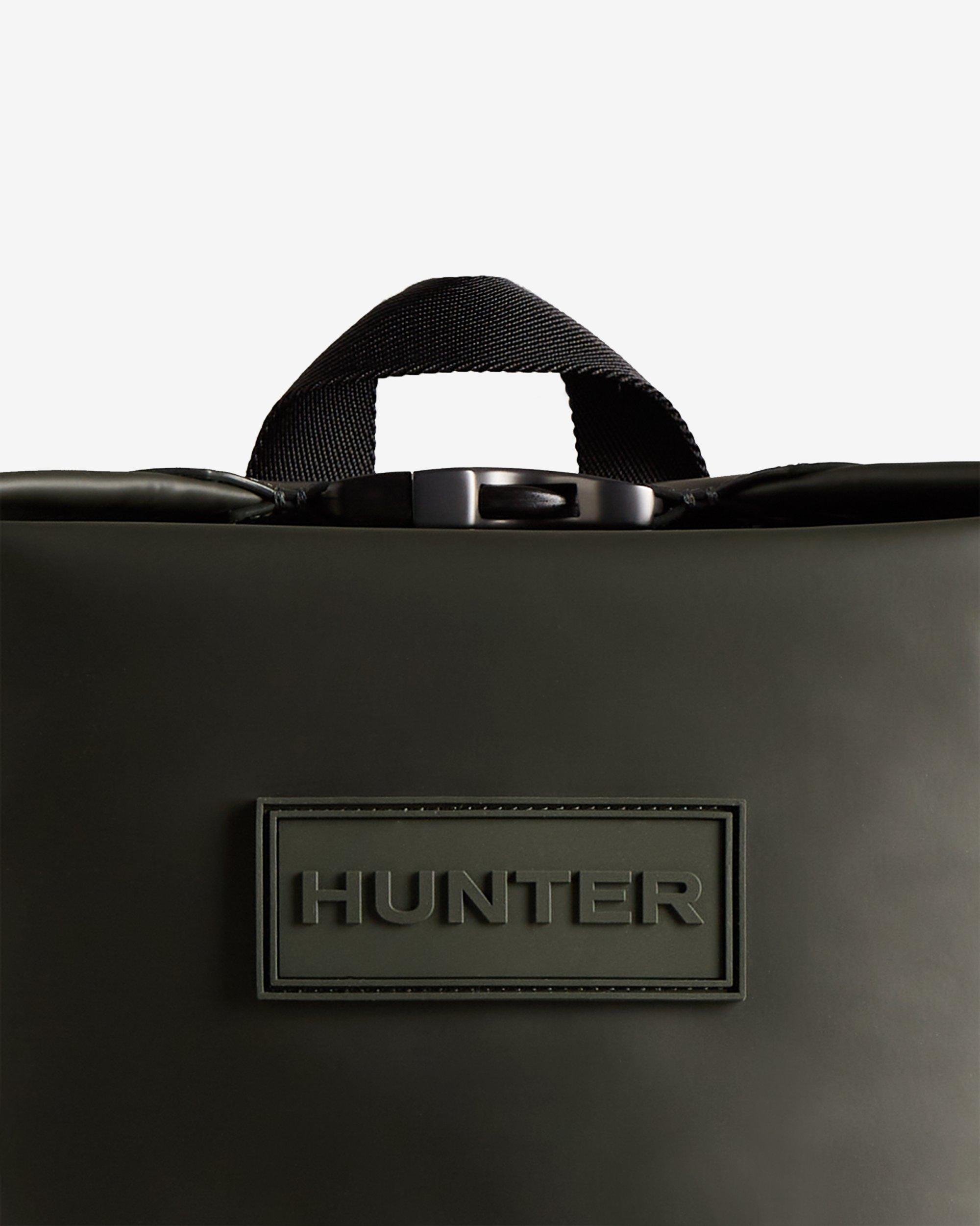 rubberised leather backpack