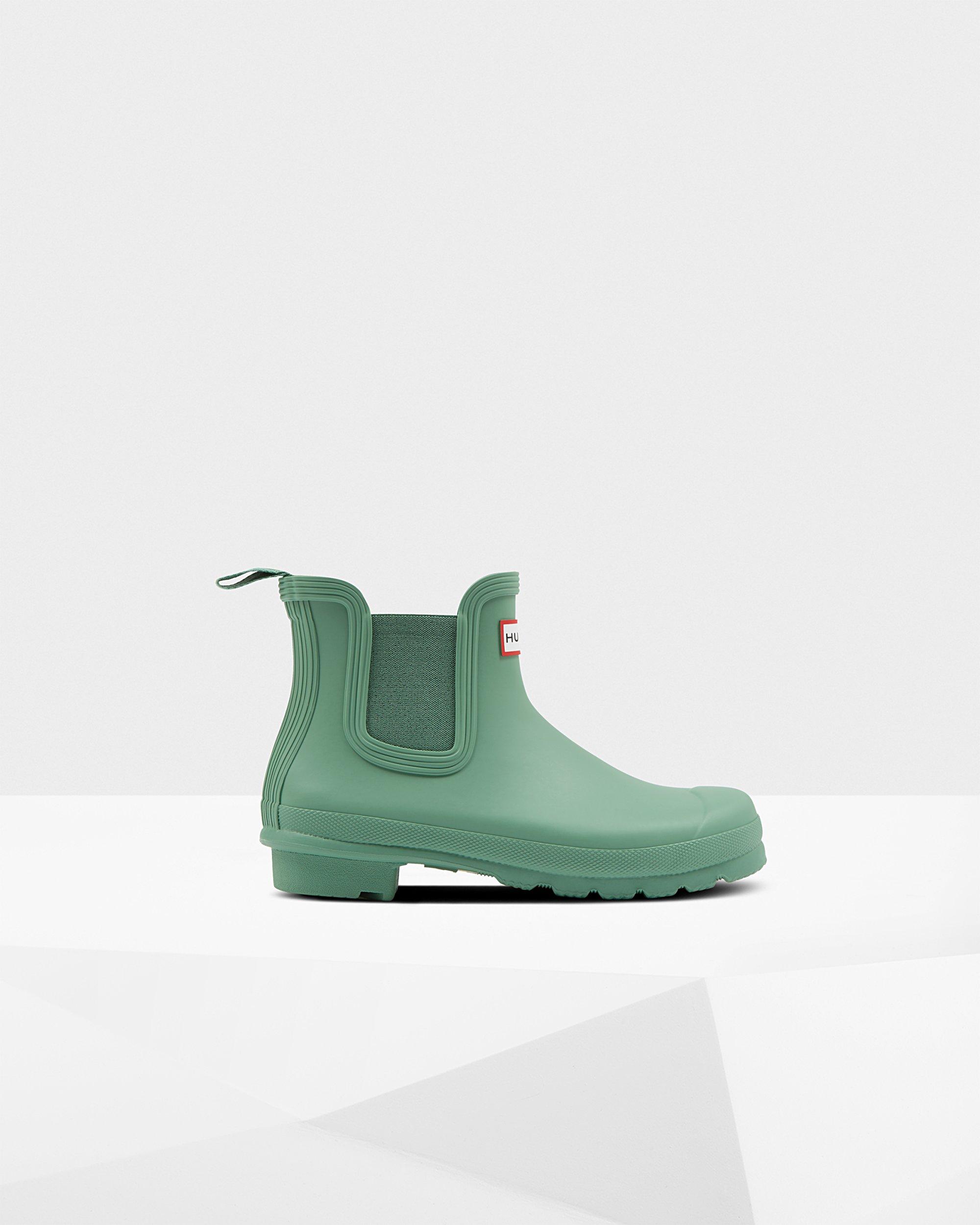 hunter green booties